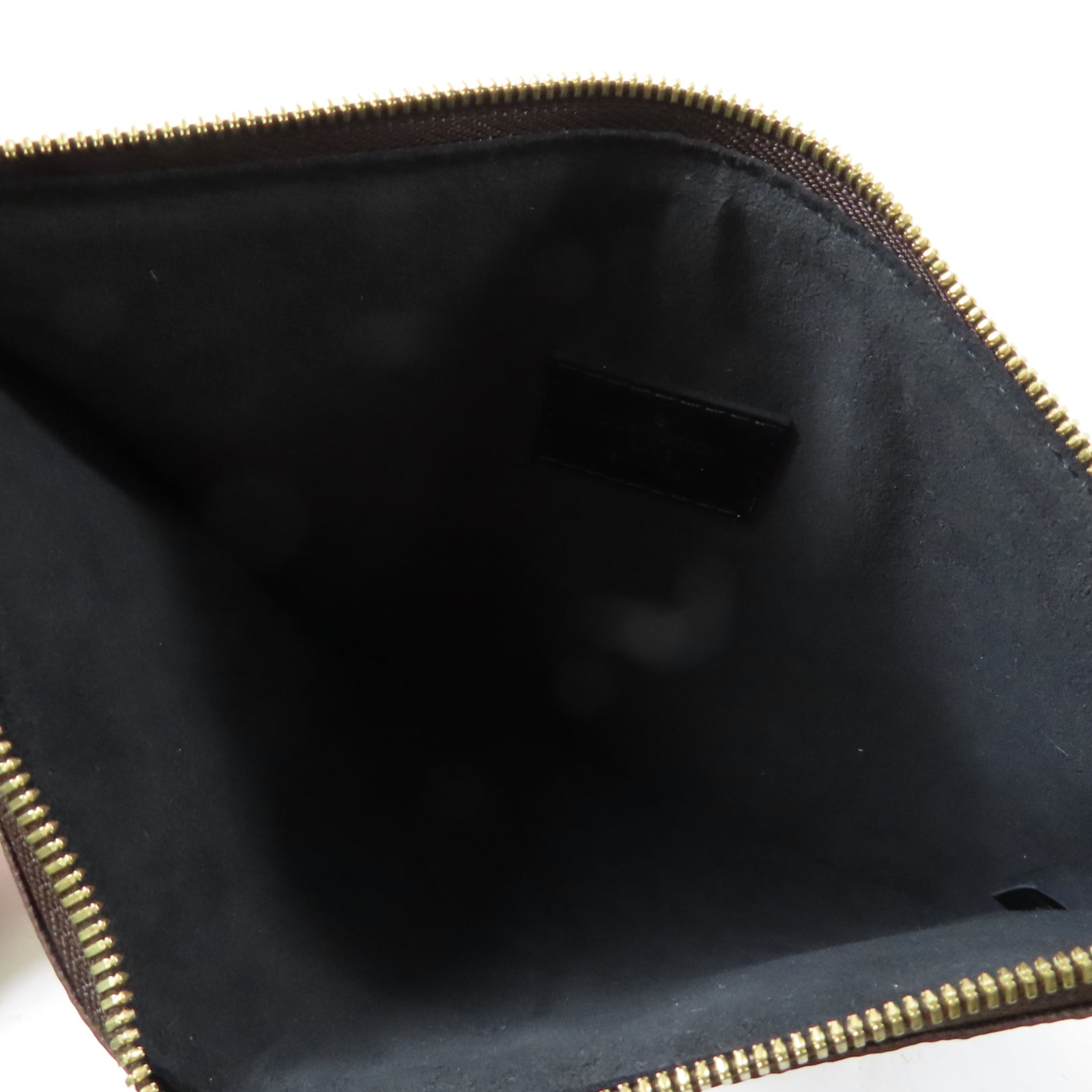 LOUIS VUITTON 【激減優惠】Monogram Patches City Clutch金扣手拿包啡色