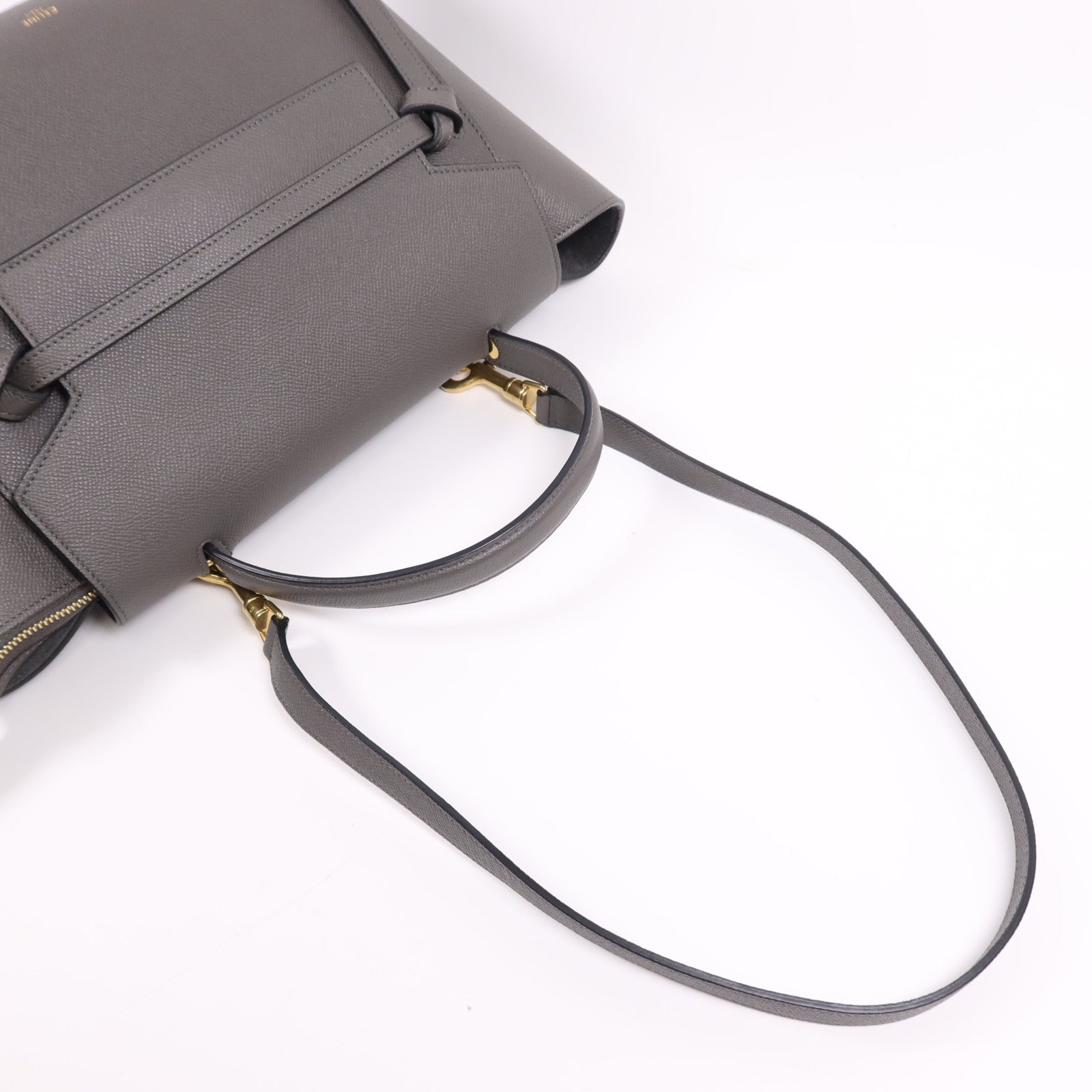 CELINE 牛皮皮革Mini Belt Bag金扣手挽肩背兩用袋