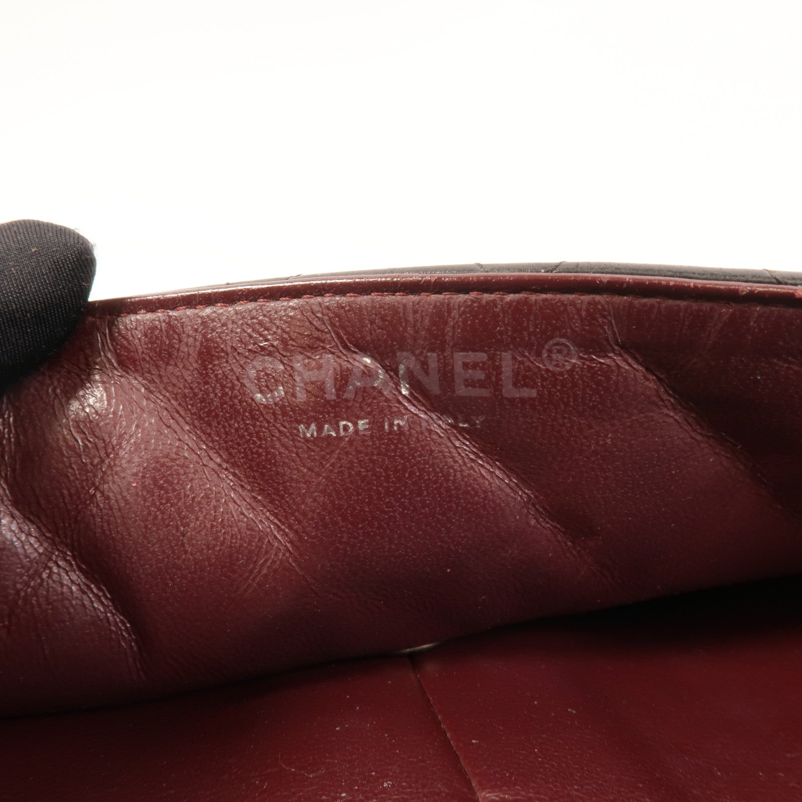 CHANEL 羊皮皮革Classic East West Baguette Bag肩背袋