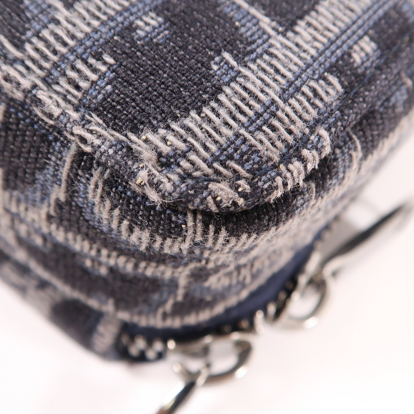 Dior 帆布Shoulder Bag銀扣肩背袋