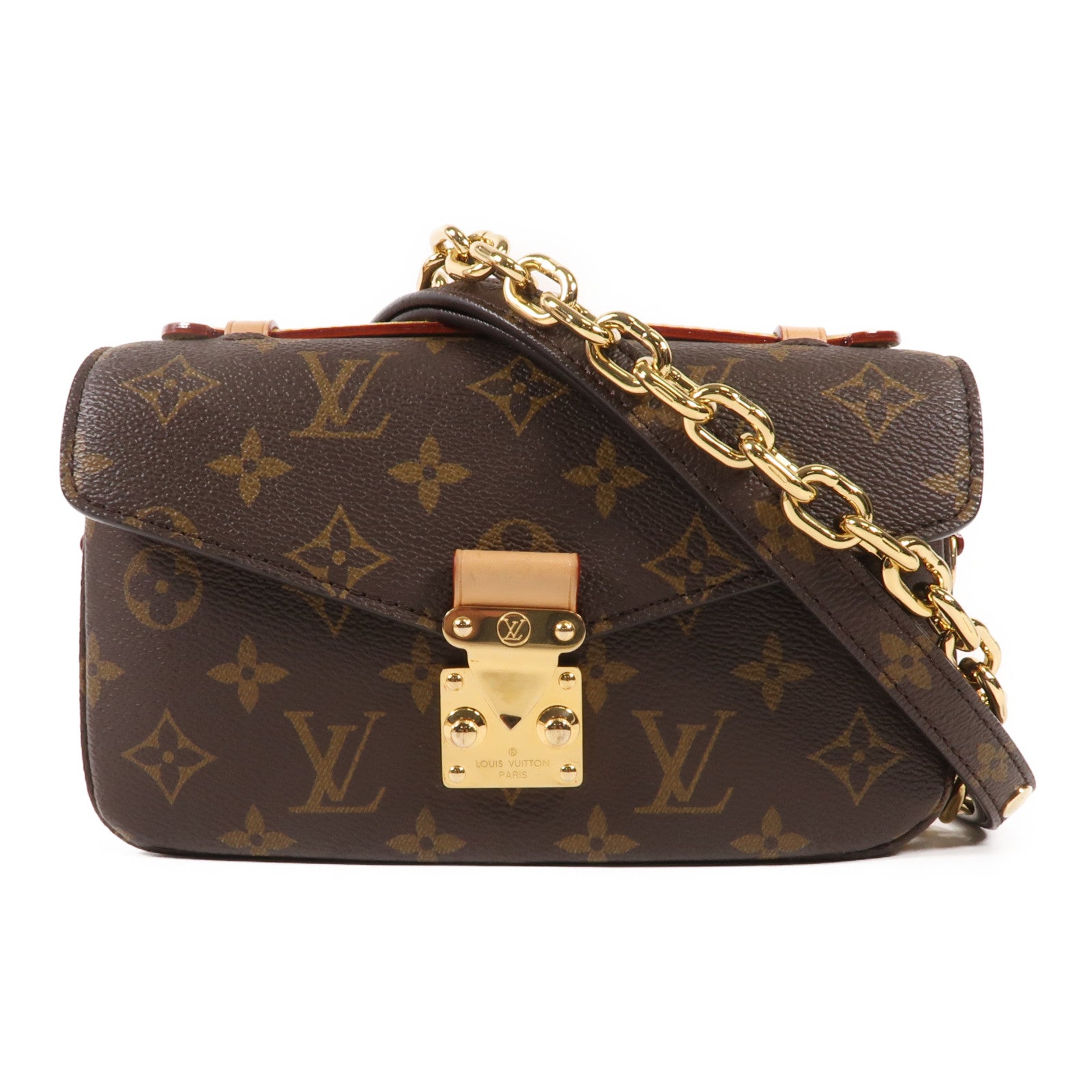 LOUIS VUITTON Monogram Pochette Metis East West金扣手挽肩背兩用袋
