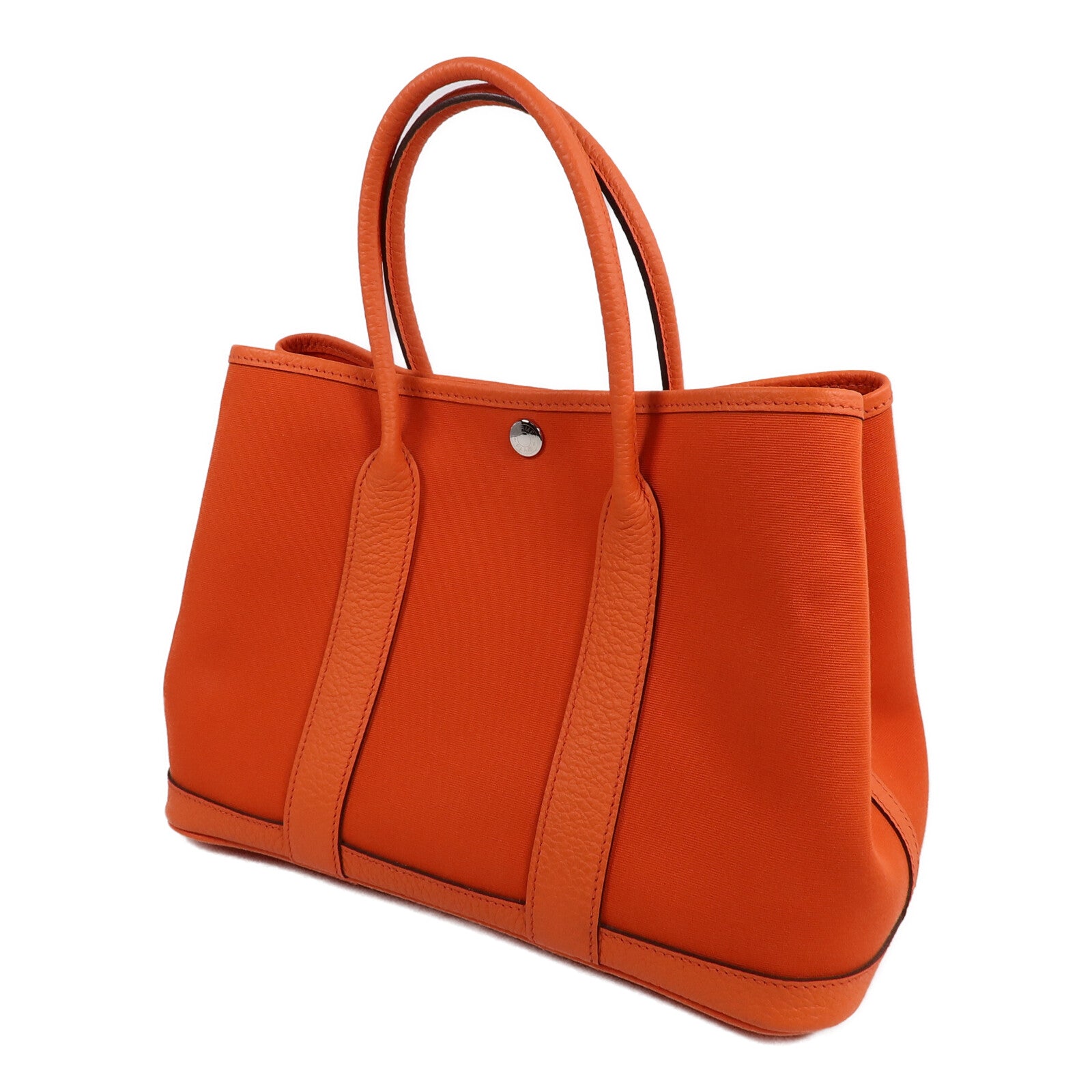 HERMES 帆布/Negonda皮革Garden Party TPM手挽袋