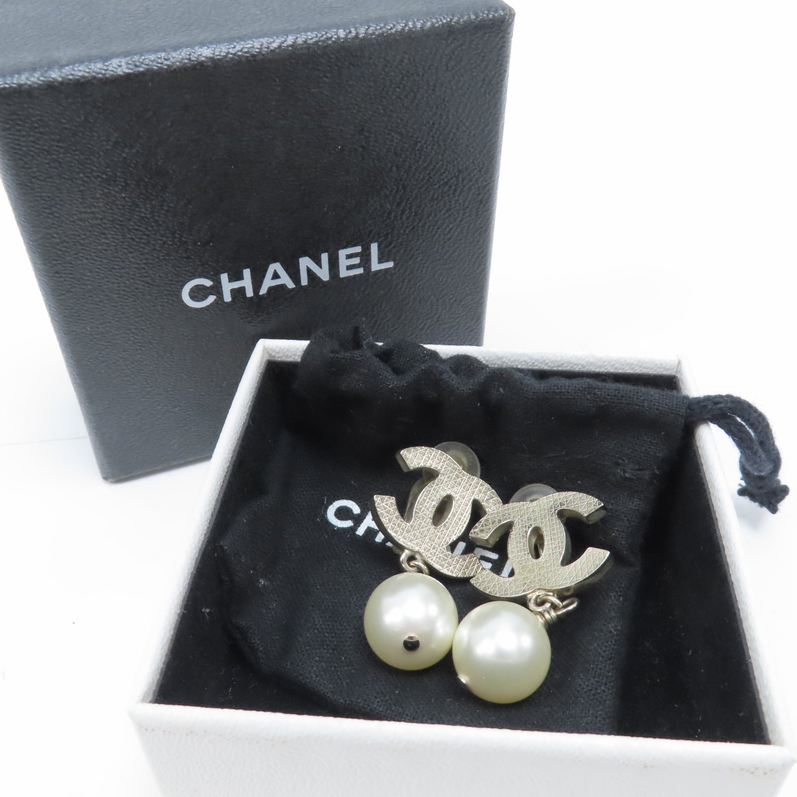 CHANEL 金屬Earrings耳環金色