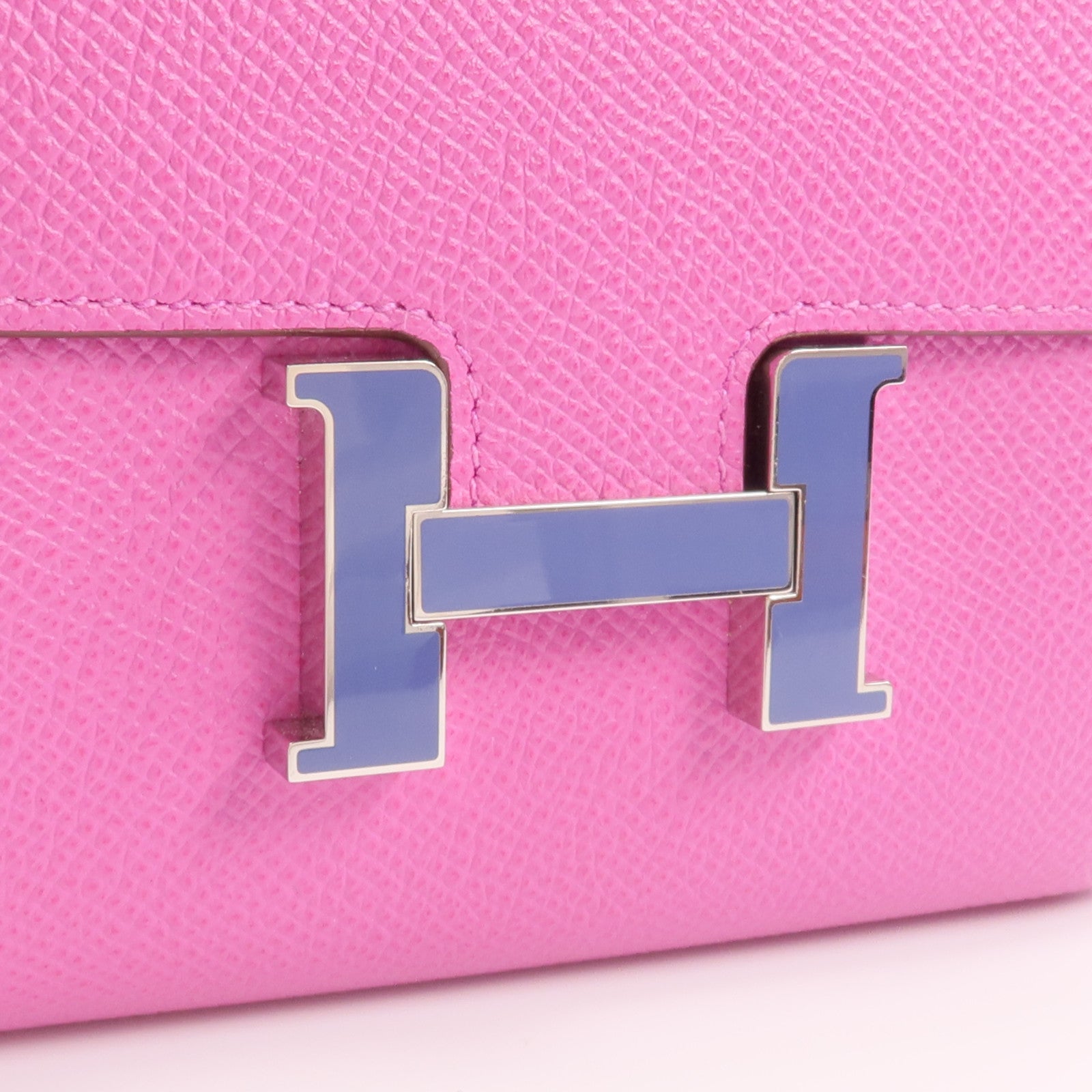 HERMES 【激減優惠】Epsom皮革Constance Slim Wallet錢包Magnolia