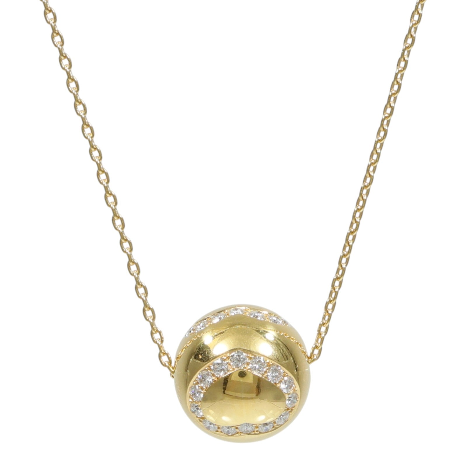 Chopard 18K黃金Happy Diamonds Ball Pendant Nacklace項鍊