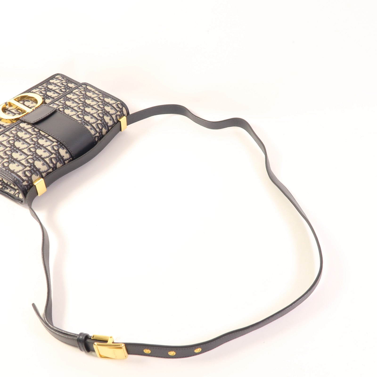 Dior 帆布Montaigne 30金扣肩背袋