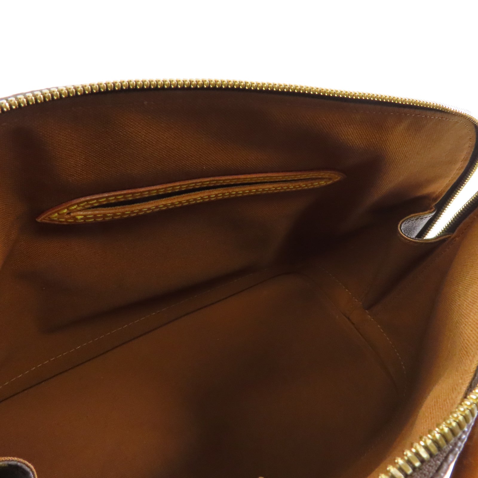 LOUIS VUITTON Monogram Alma PM金扣手挽袋啡色