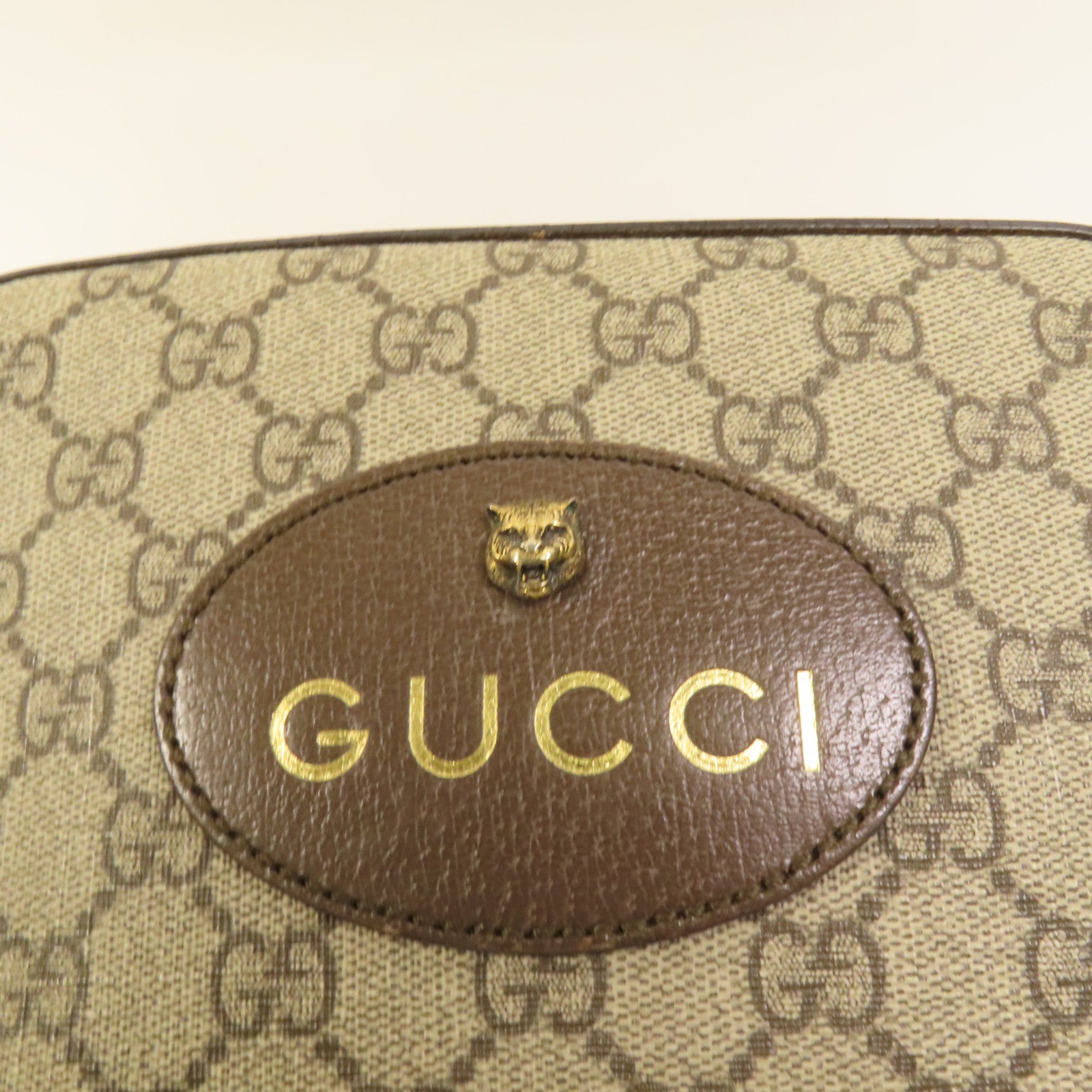 GUCCI 【激減優惠】塗層帆布Neo Vintage GG Supreme Shoulder Bag金扣肩背袋