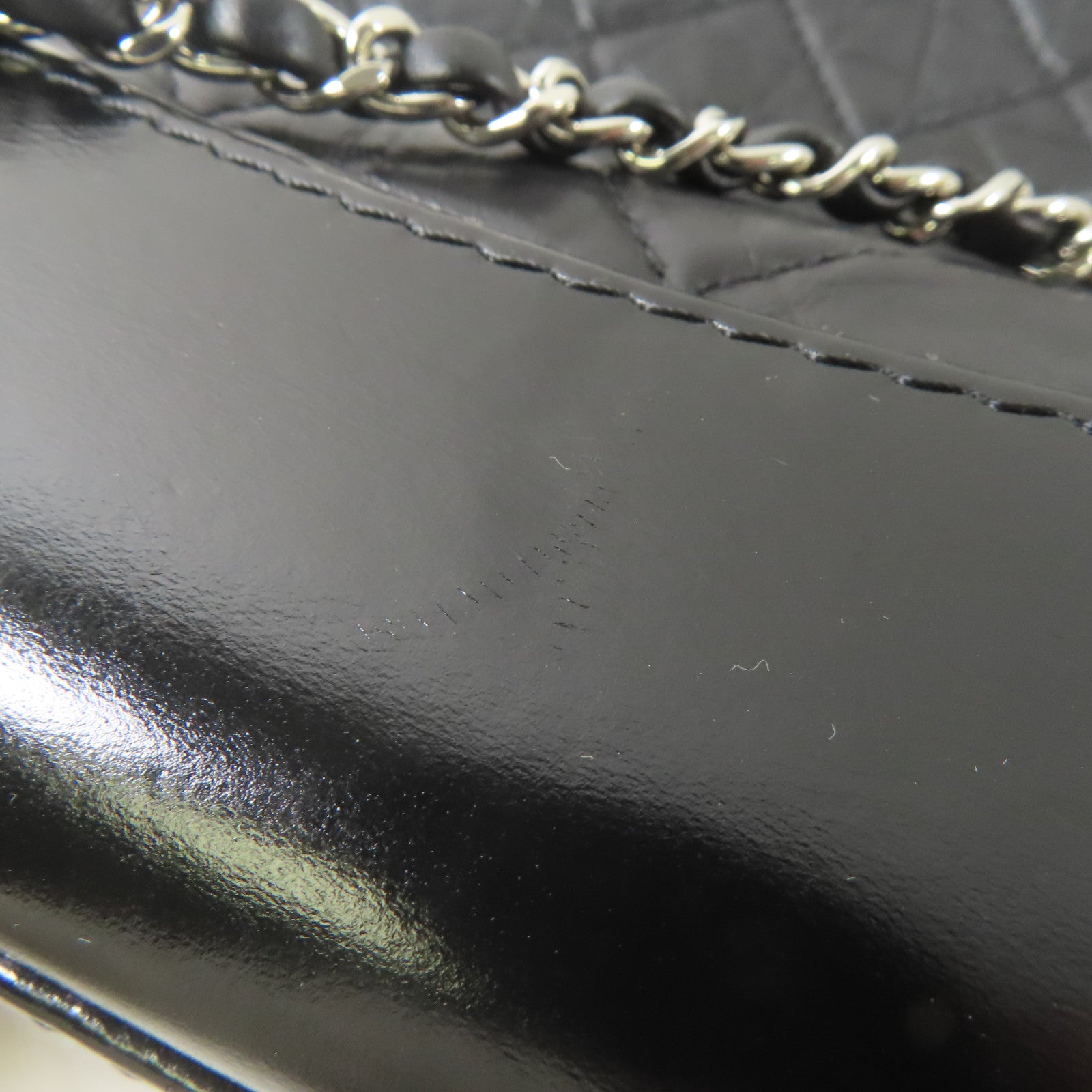 CHANEL 羊皮皮革Gabrielle Backpack銀扣/金扣鏈帶背包黑色