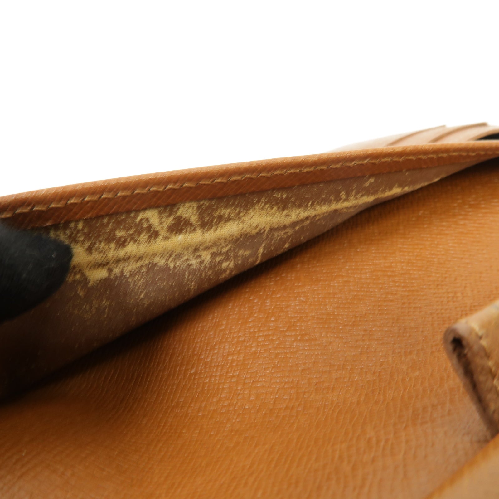 LOUIS VUITTON Monogram Long Wallet金扣長錢包啡色