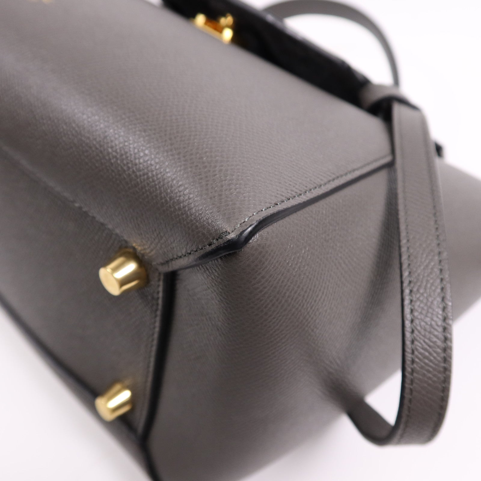 CELINE 牛皮皮革Mini Belt Bag金扣手挽肩背兩用袋