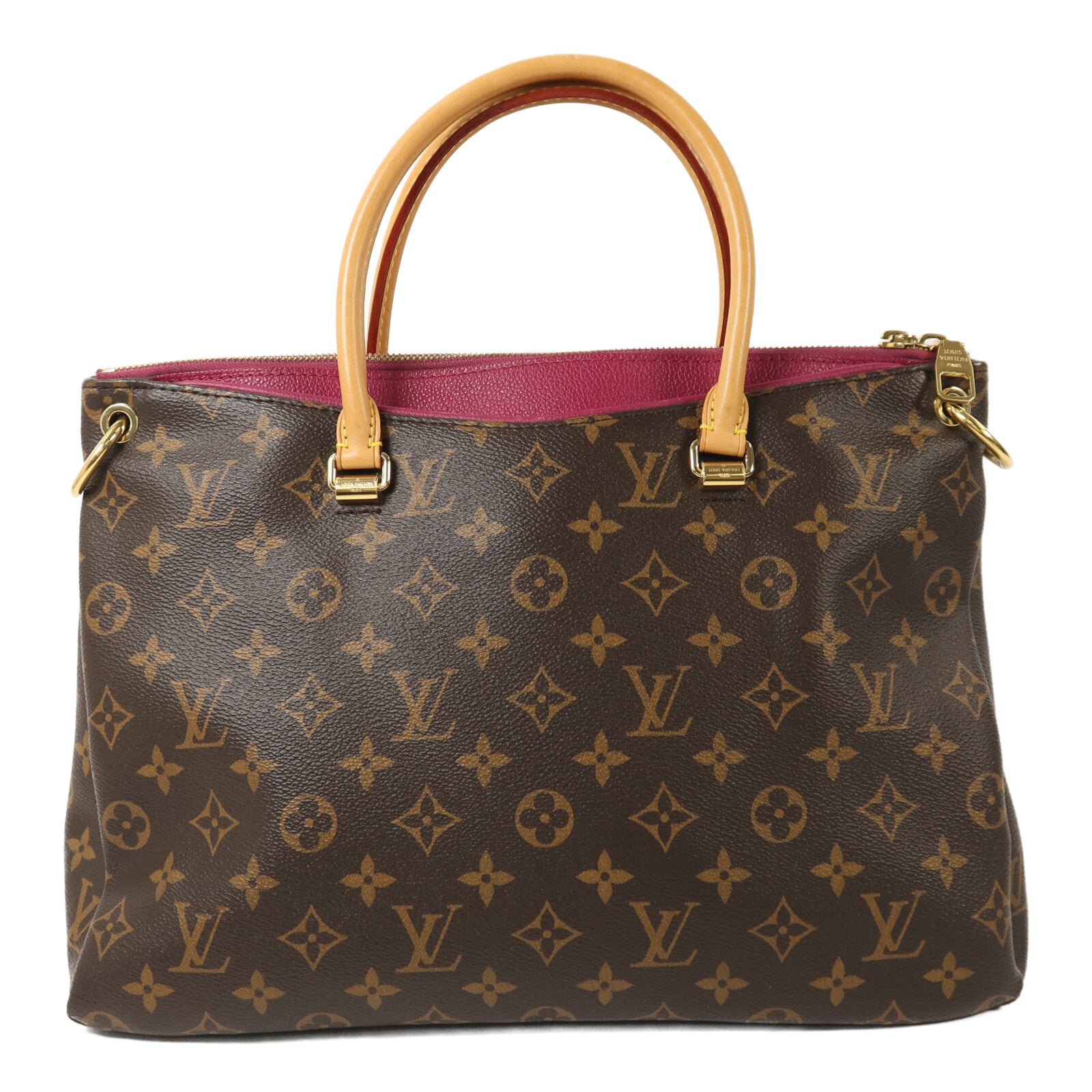 LOUIS VUITTON Monogram Pallas金扣手挽肩背兩用袋