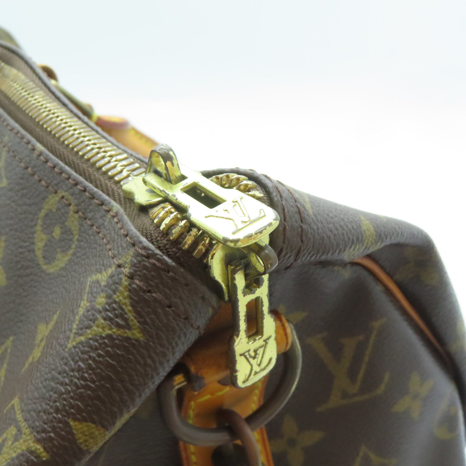 LOUIS VUITTON 【激減優惠】Monogram Keepall 45金扣手挽肩背兩用袋啡色
