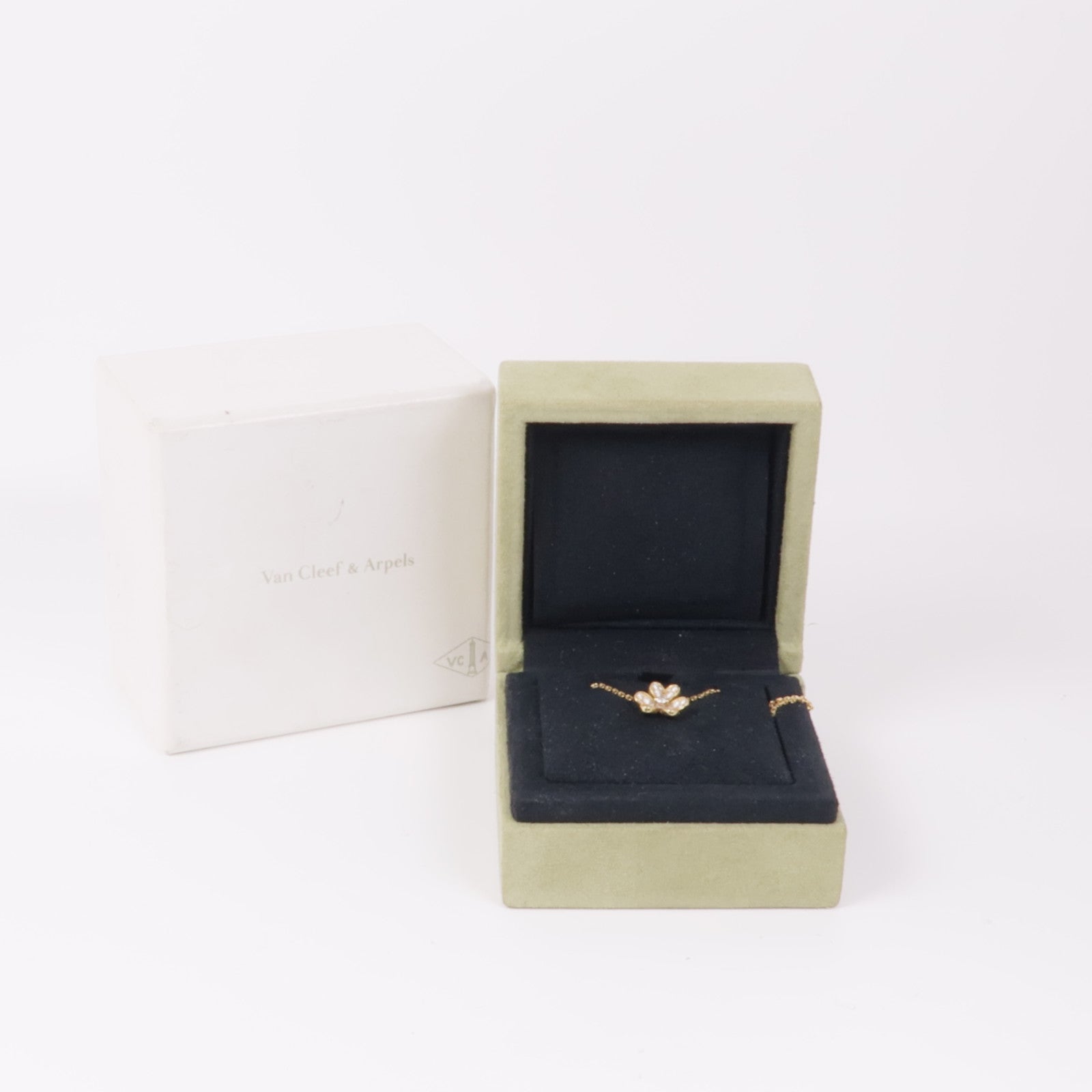 Van Cleef & Arpels 【激減優惠】18K黃金Frivole Pendant鑽石項鍊