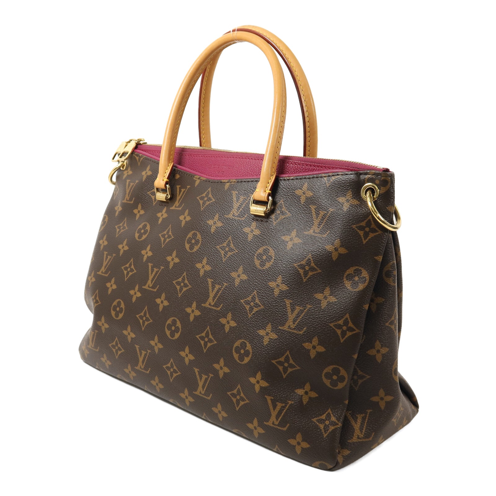 LOUIS VUITTON Monogram Pallas金扣手挽肩背兩用袋