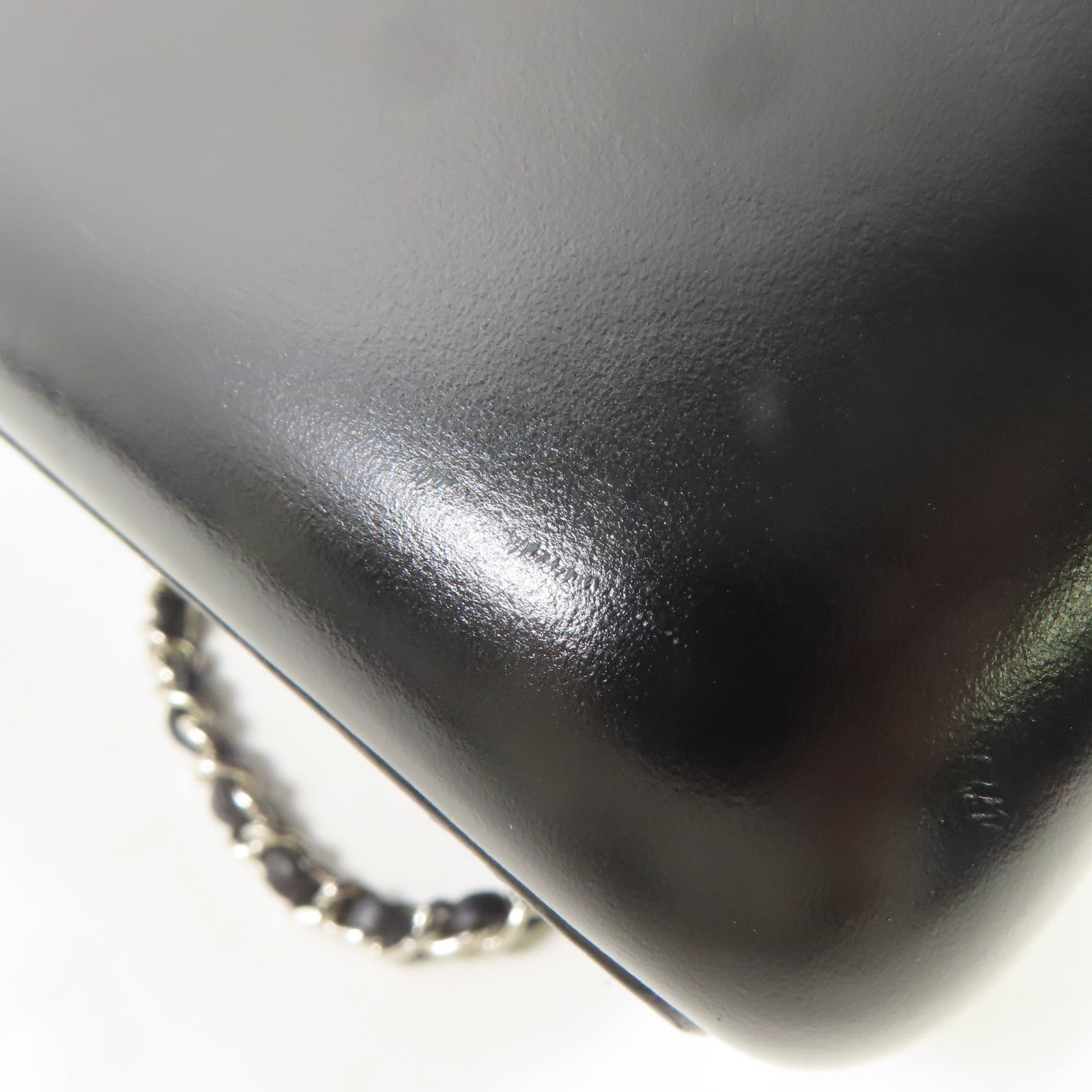 CHANEL 羊皮皮革Gabrielle Backpack銀扣/金扣鏈帶背包黑色