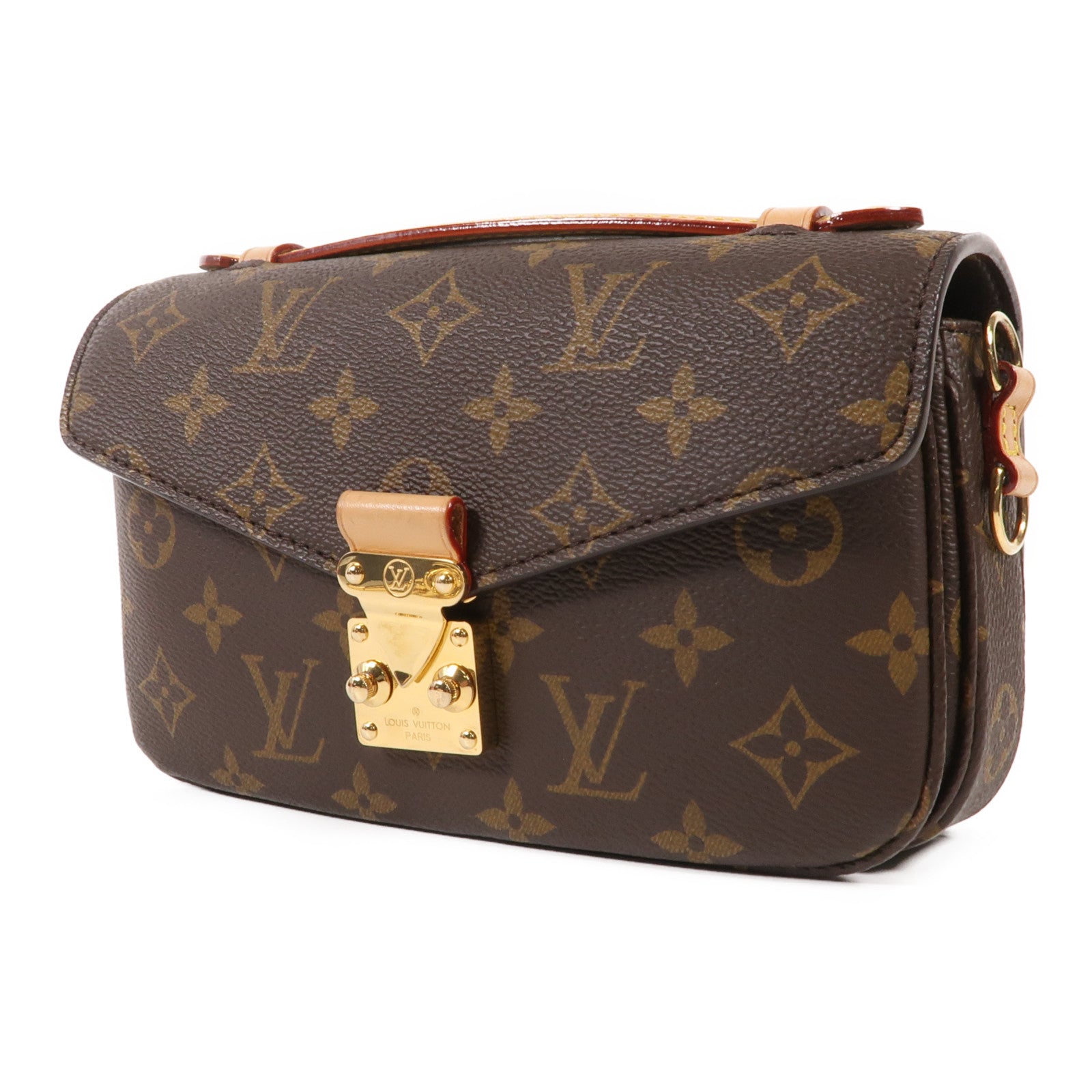 LOUIS VUITTON Monogram Pochette Metis East West金扣手挽肩背兩用袋