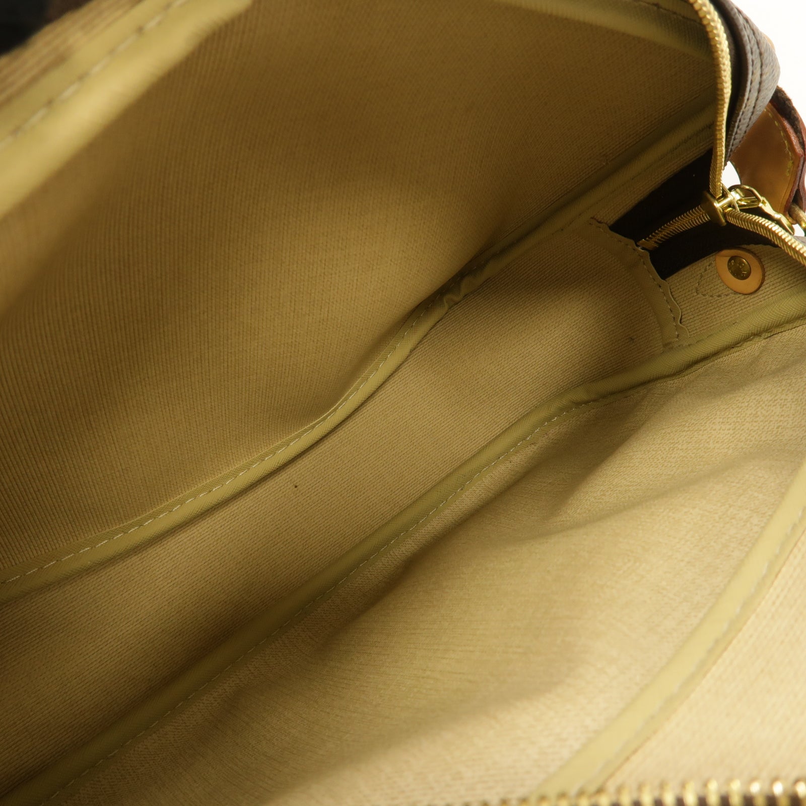 LOUIS VUITTON Monogram Reporter PM金扣肩背袋棕色
