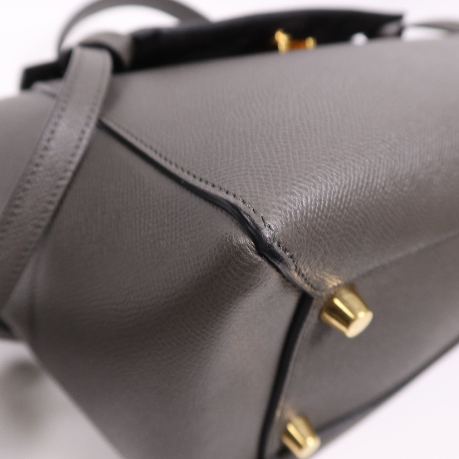 CELINE 牛皮皮革Mini Belt Bag金扣手挽肩背兩用袋