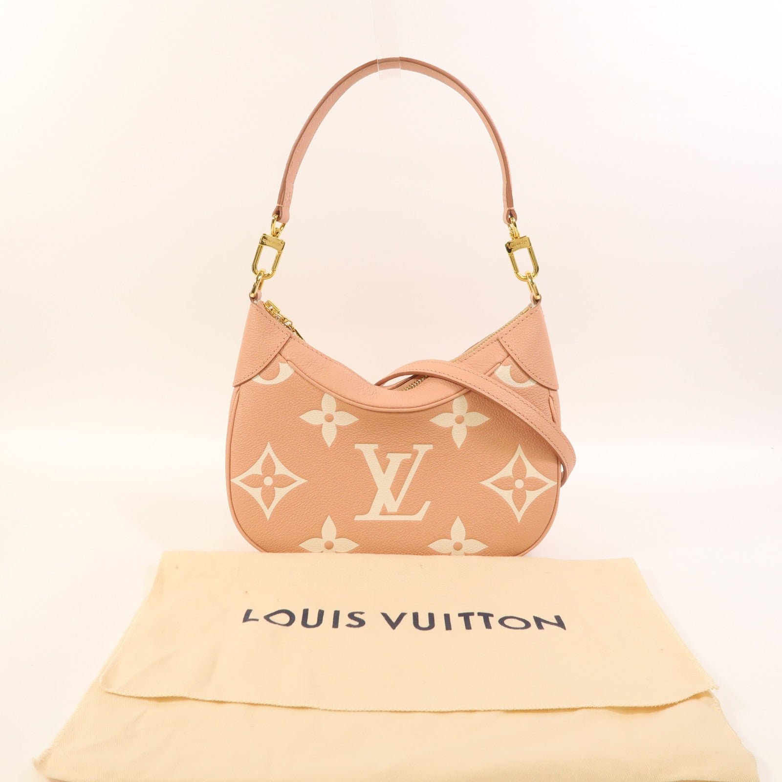 LOUIS VUITTON 【激減優惠】Monogram Empreinte Bagatelle金扣肩背袋