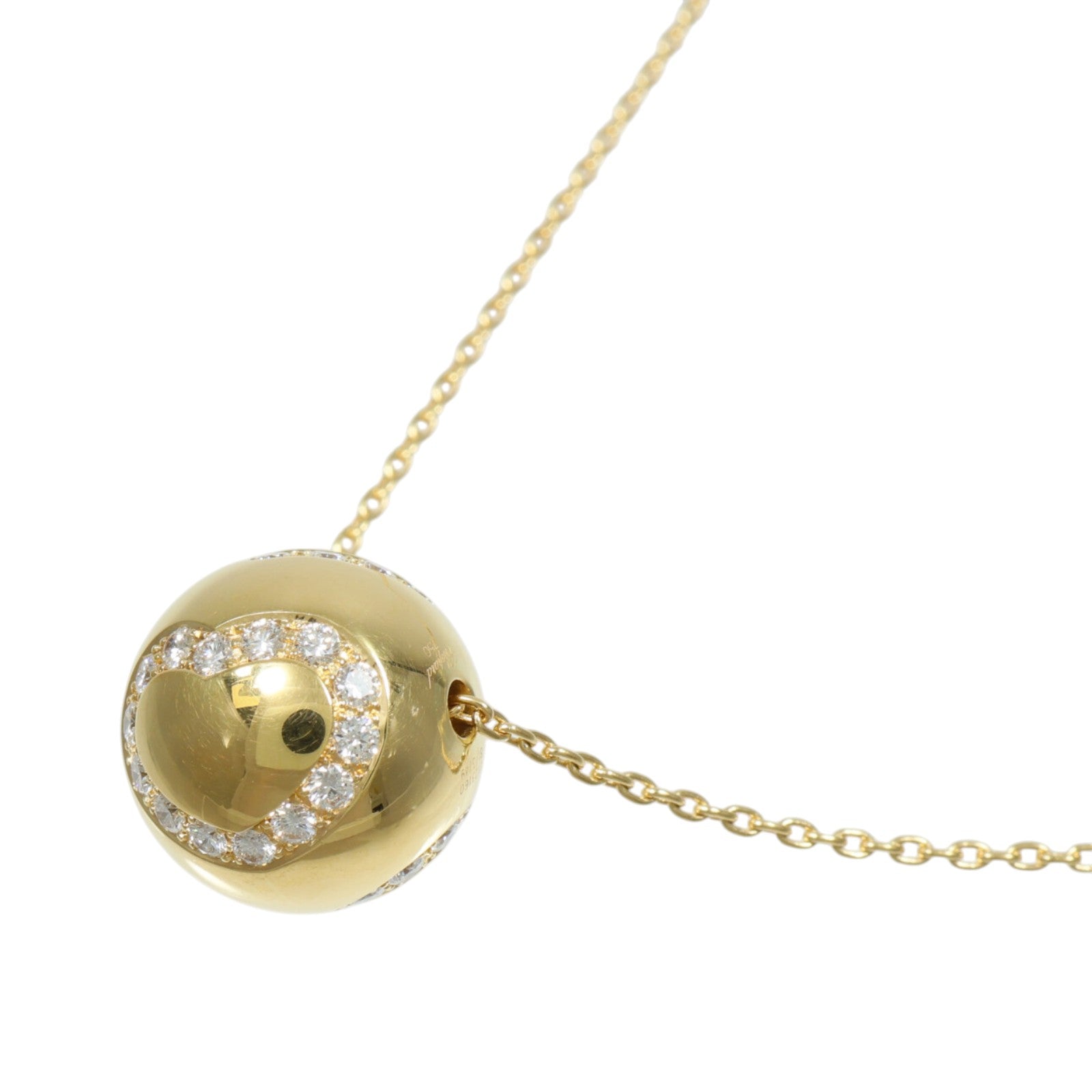 Chopard 18K黃金Happy Diamonds Ball Pendant Nacklace項鍊