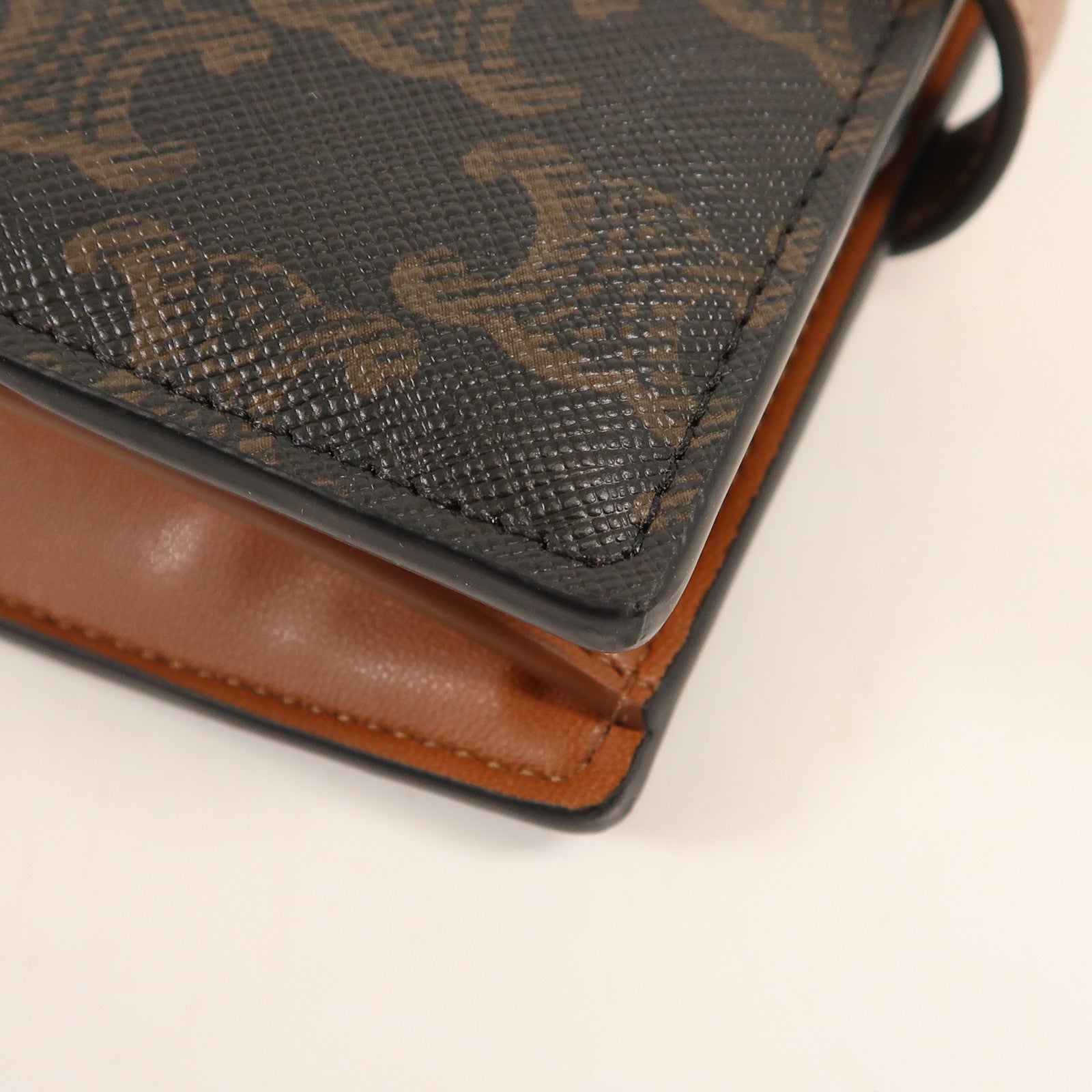 CELINE 塗層帆布Travel Kit金扣旅行組