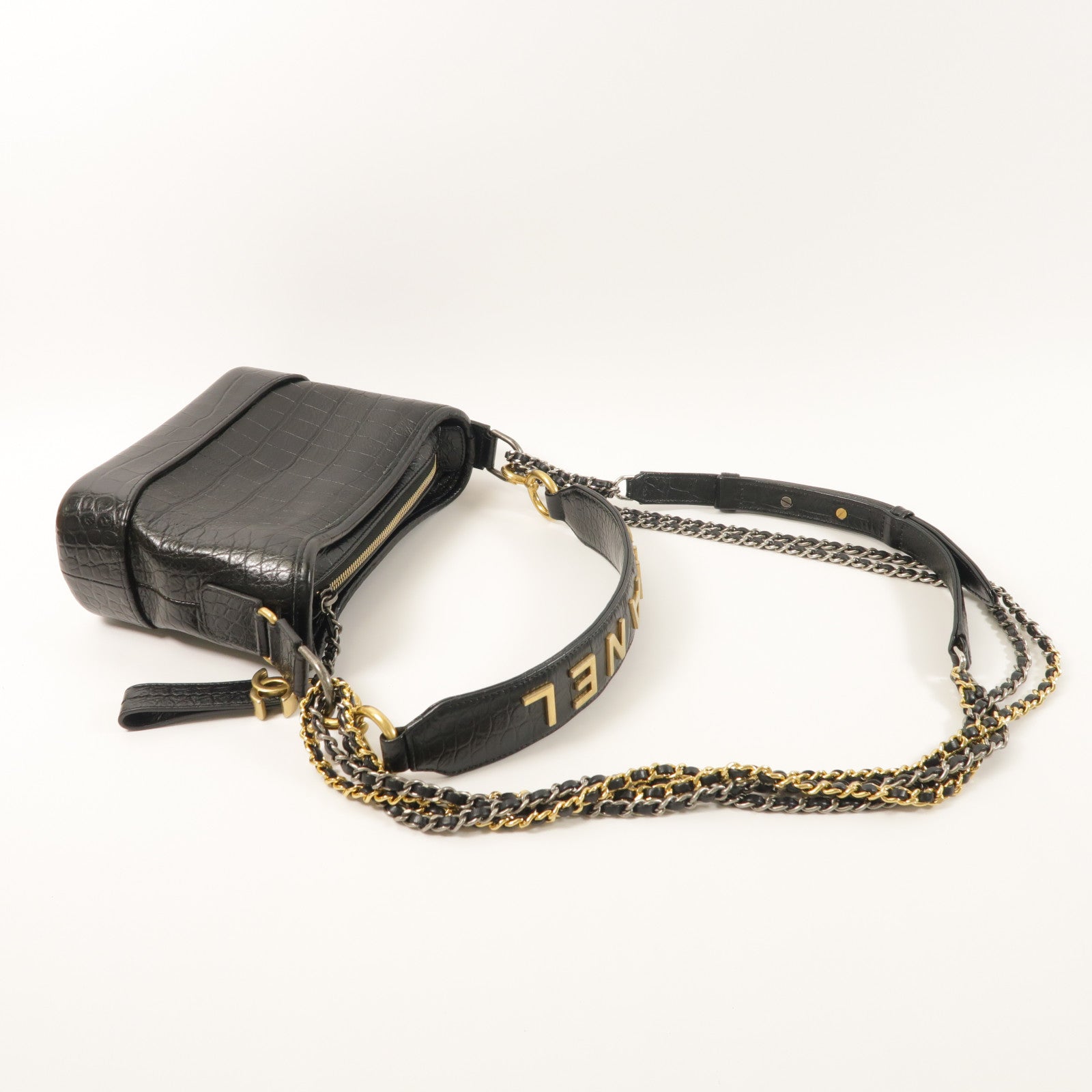 CHANEL 牛皮皮革Gabrielle Small手挽肩背兩用袋