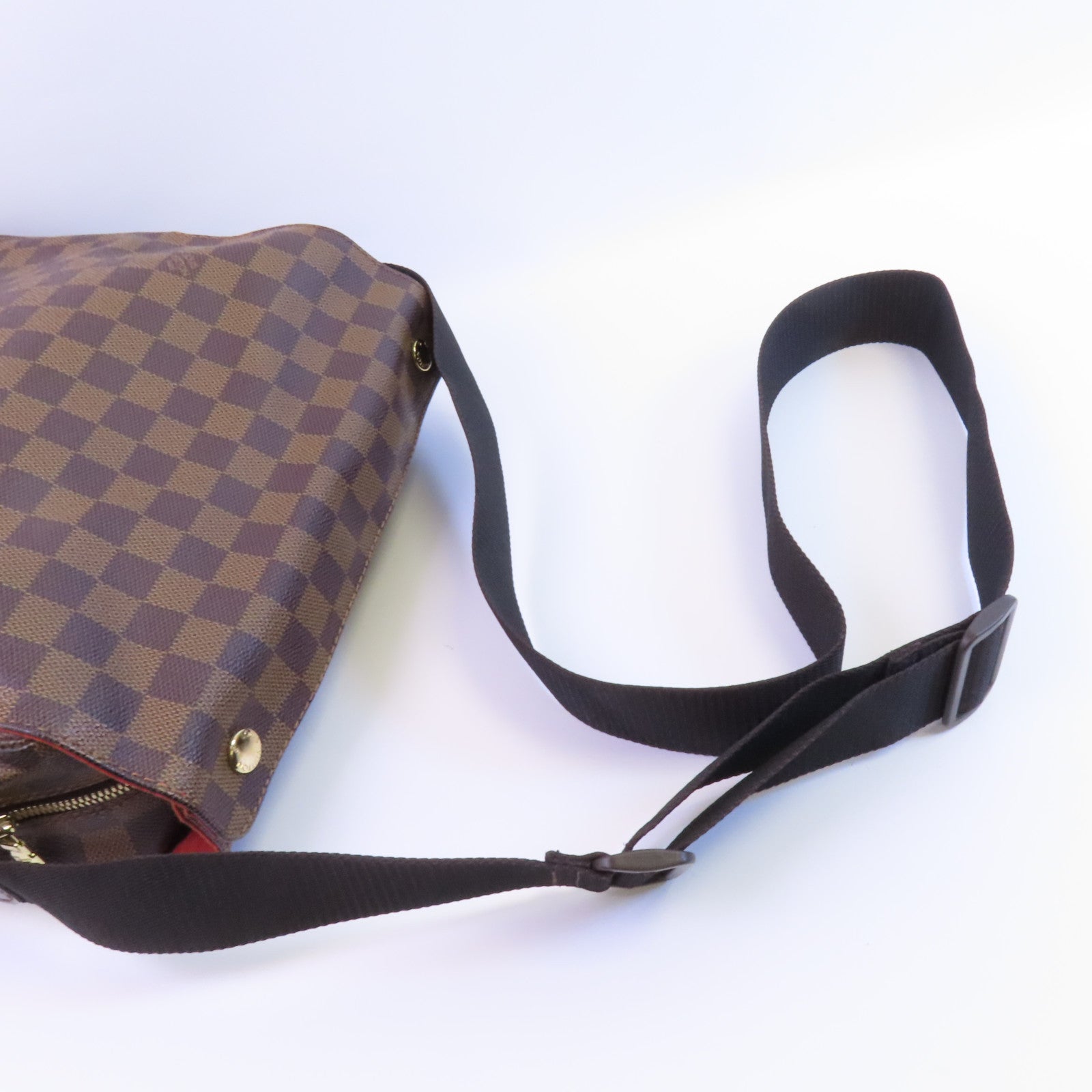 LOUIS VUITTON Damier Naviglio金扣肩背袋