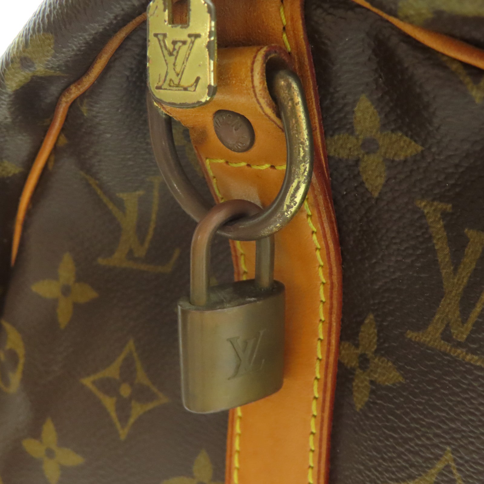 LOUIS VUITTON 【激減優惠】Monogram Keepall 45金扣手挽肩背兩用袋啡色