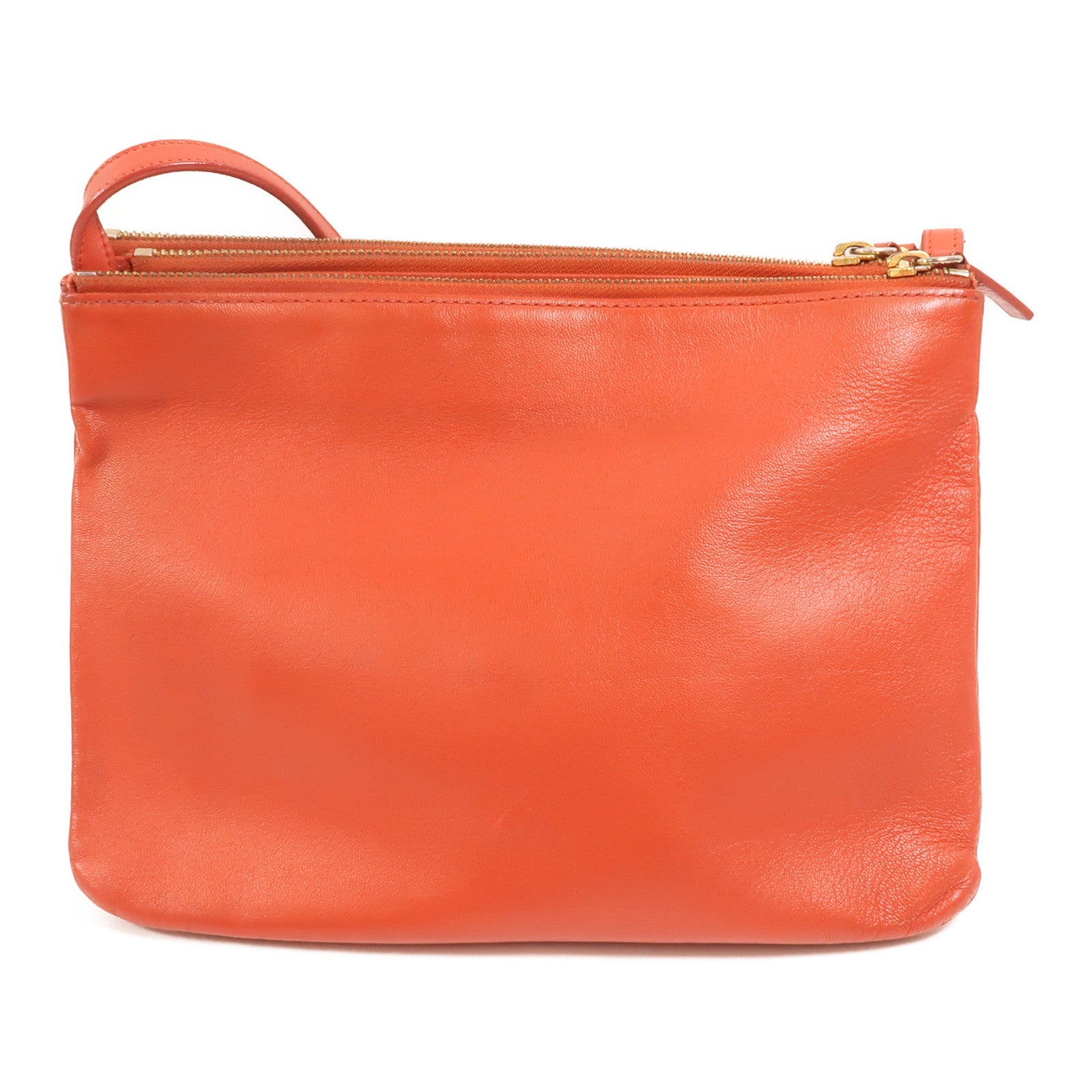 CELINE 羊皮皮革Trio Large金扣肩背袋