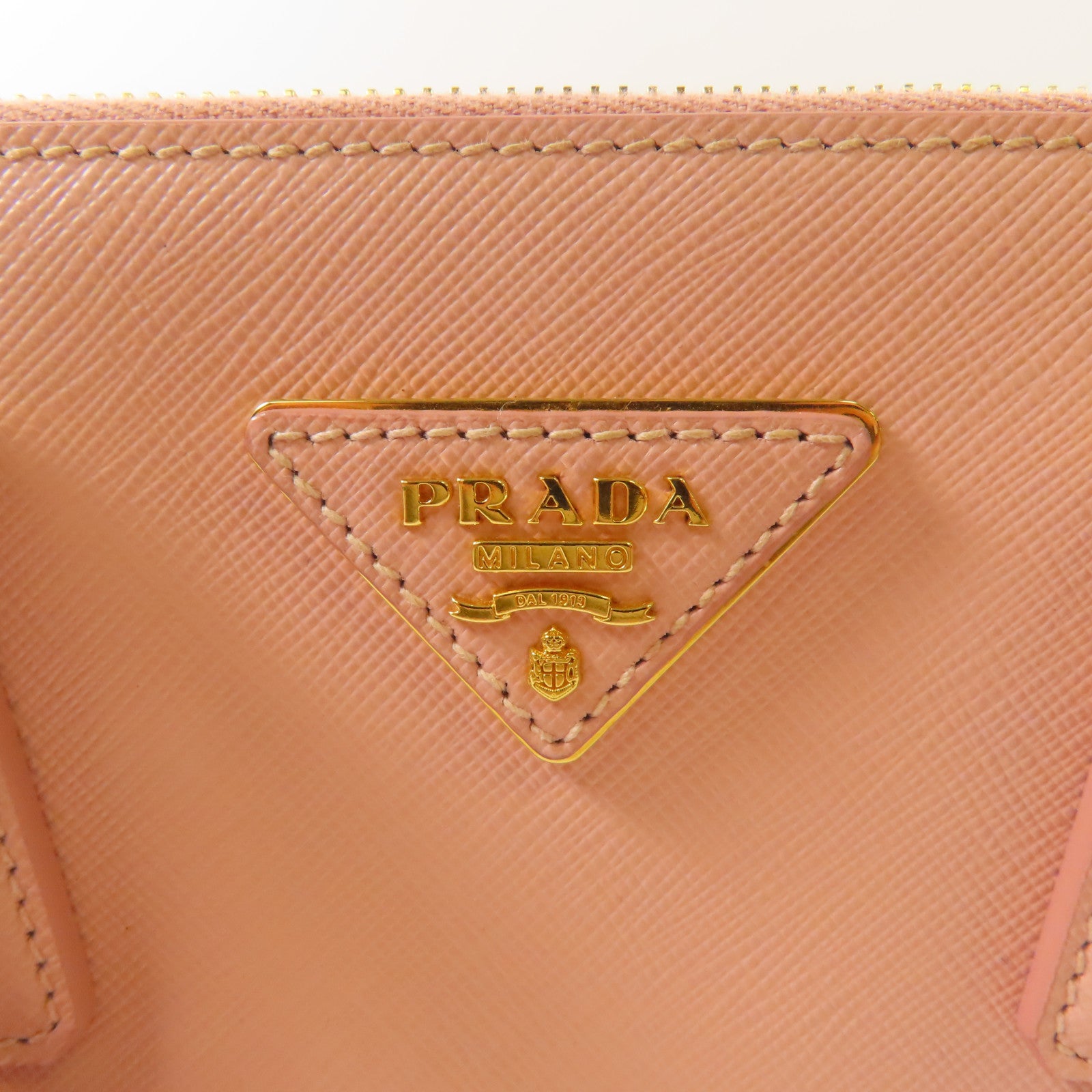 PRADA 牛皮皮革2 way Shoulder金扣手挽肩背兩用袋