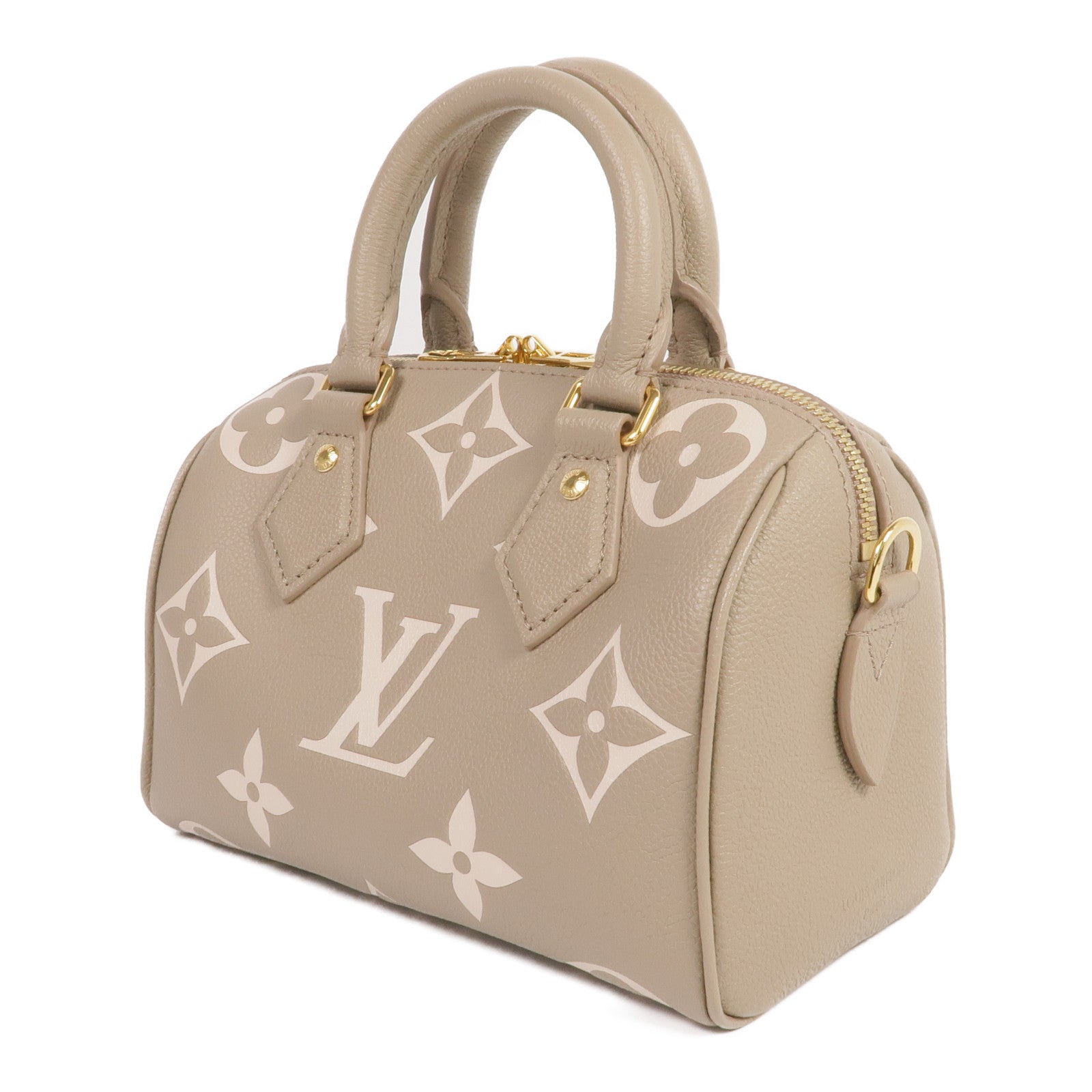 LOUIS VUITTON Monogram Empreinte Speedy Bandouliere 20金扣手挽肩背兩用袋