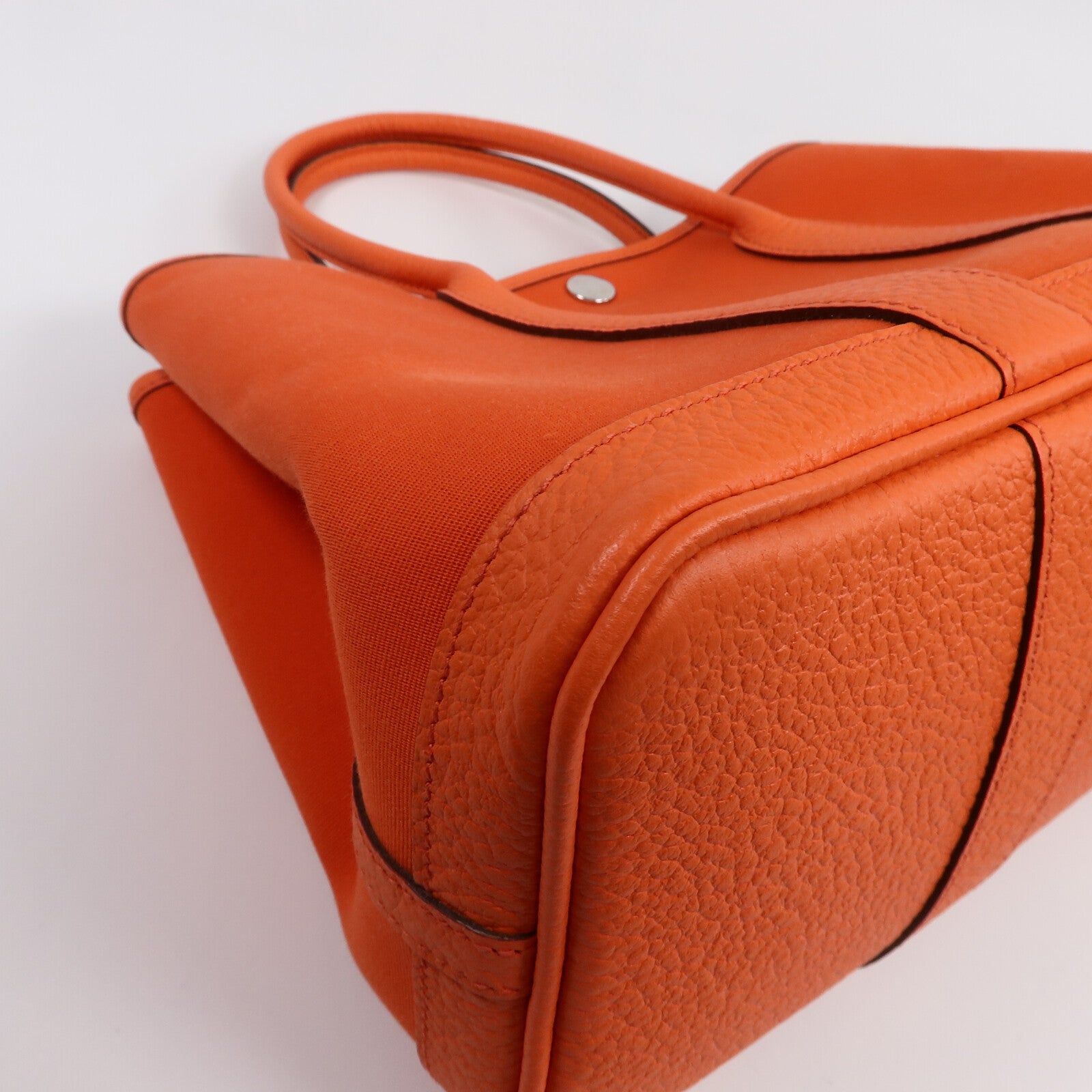 HERMES 帆布/Negonda皮革Garden Party TPM手挽袋