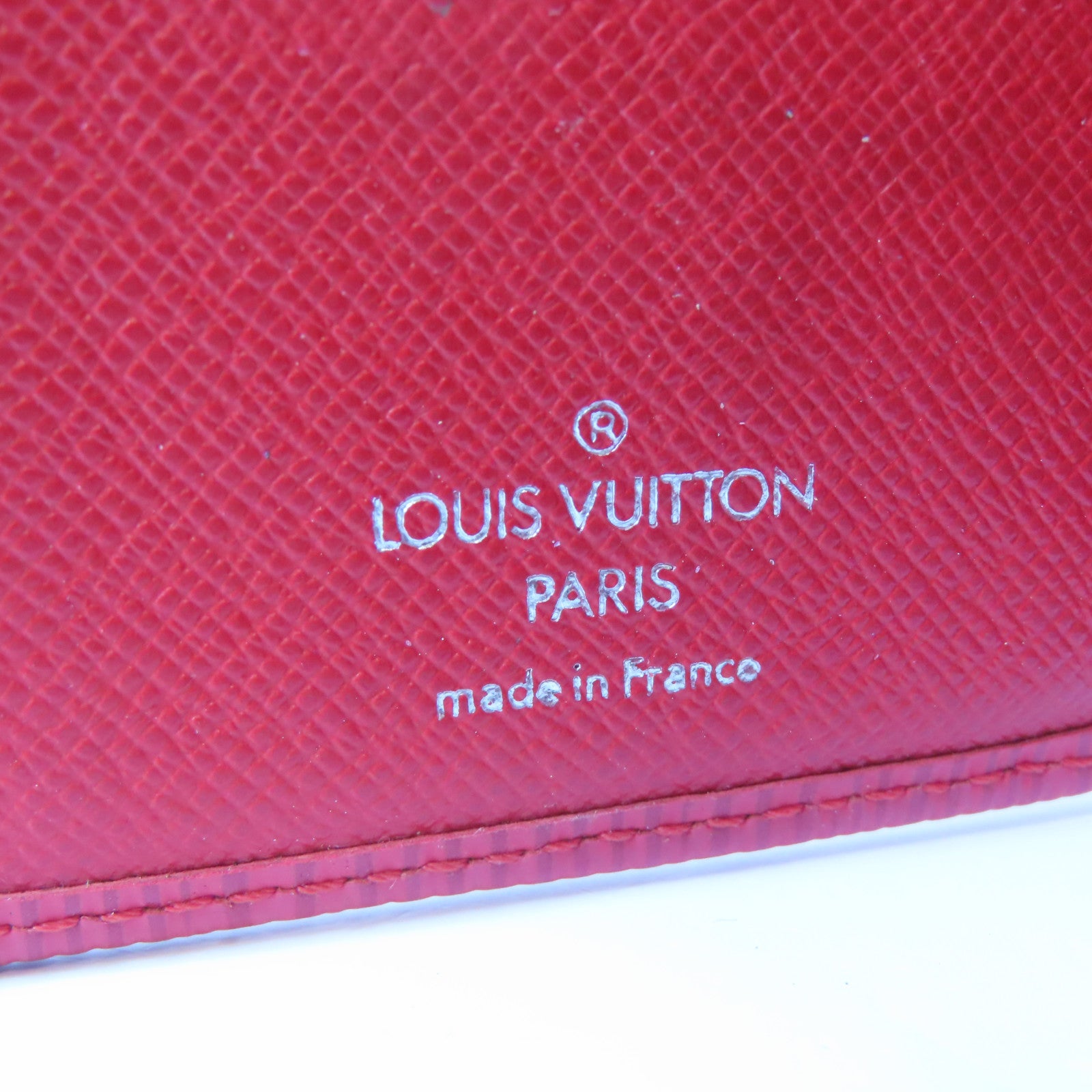 LOUIS VUITTON 【激減優惠】皮革Wallet銀扣錢包紅色