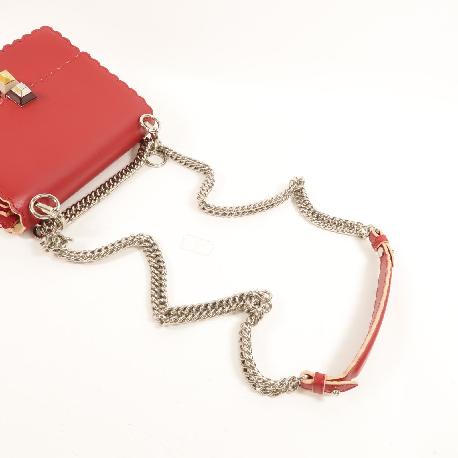 FENDI 牛皮皮革Kan I Small肩背袋