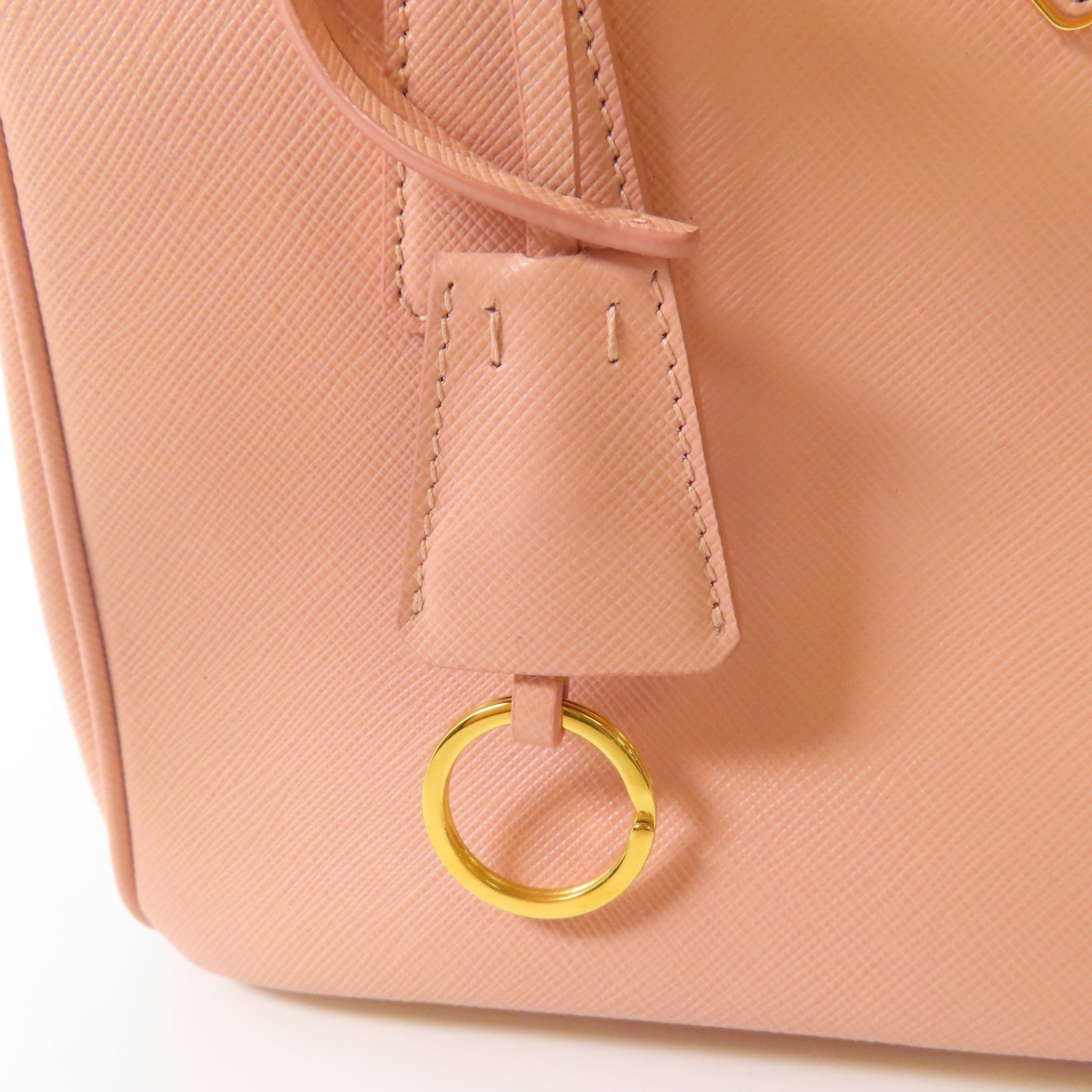 PRADA 牛皮皮革2 way Shoulder金扣手挽肩背兩用袋
