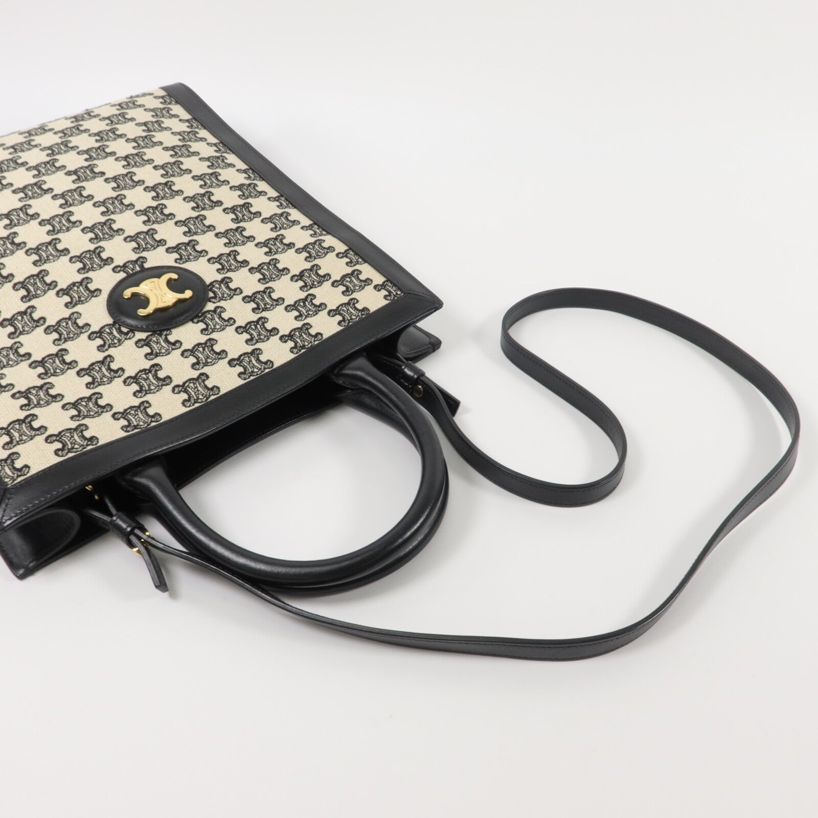 CELINE 帆布Small Vertical Cabas手挽肩背兩用袋