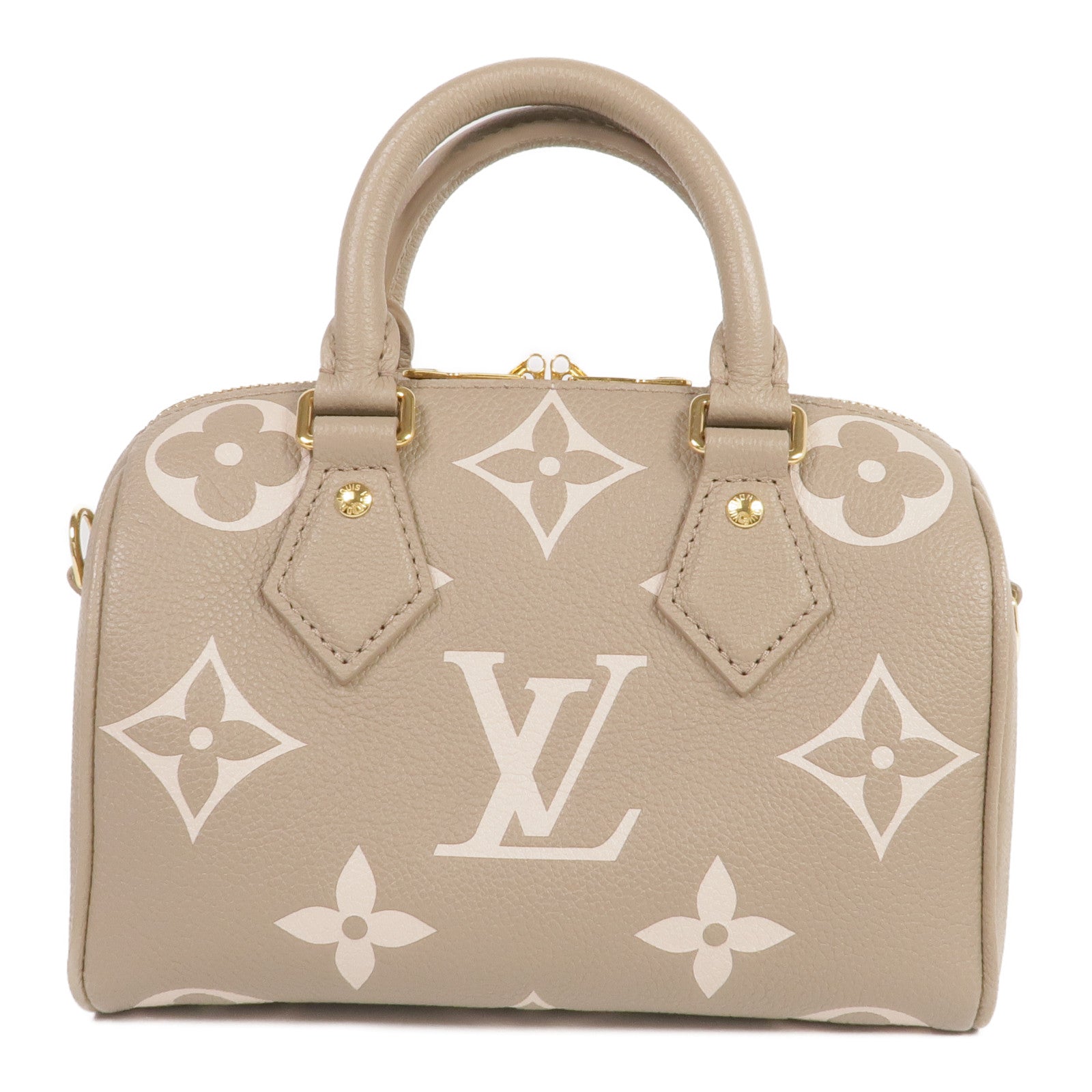 LOUIS VUITTON Monogram Empreinte Speedy Bandouliere 20金扣手挽肩背兩用袋
