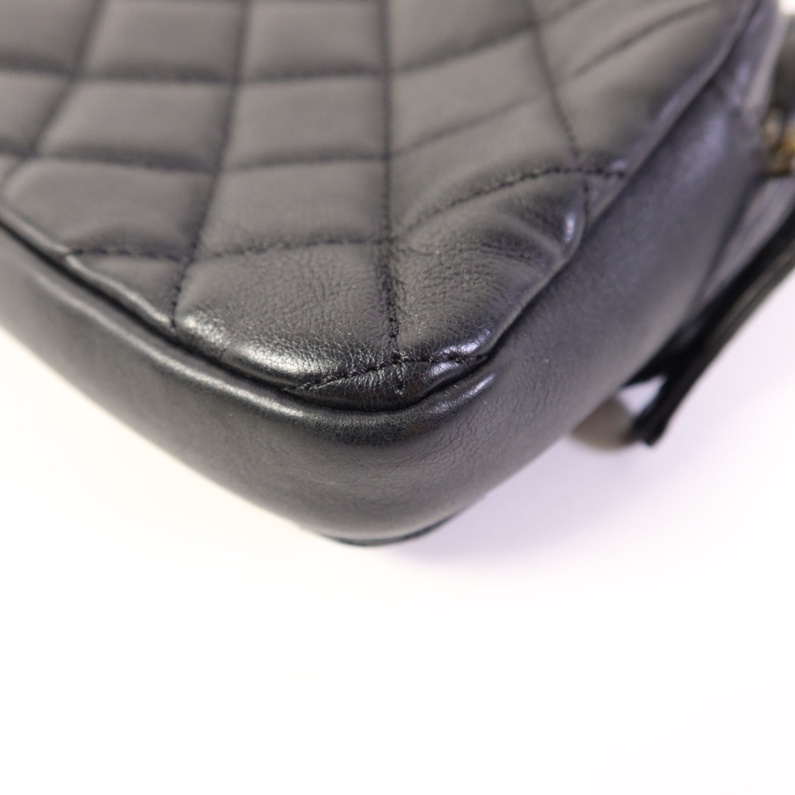 CHANEL 牛皮皮革Chain Shoulder Bag金扣鏈帶肩背袋