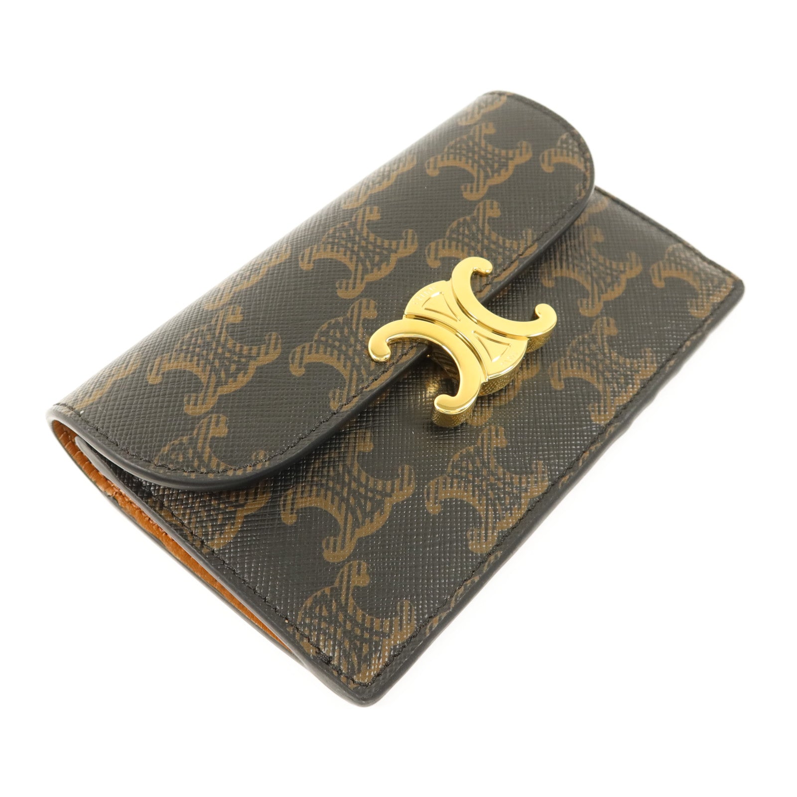 CELINE 塗層帆布Card Case金扣卡片套