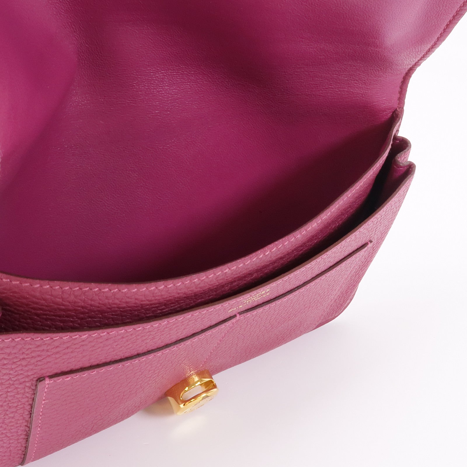 HERMES Togo皮革Dogon GM金扣長錢包