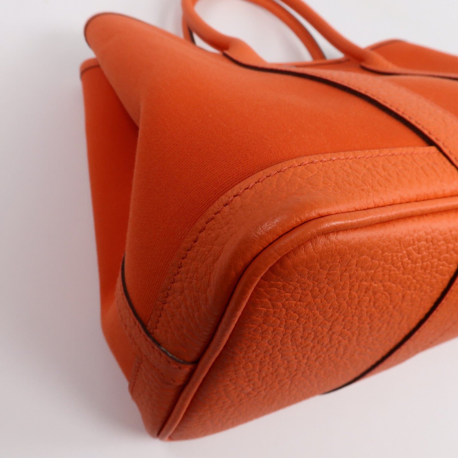 HERMES 帆布/Negonda皮革Garden Party TPM手挽袋