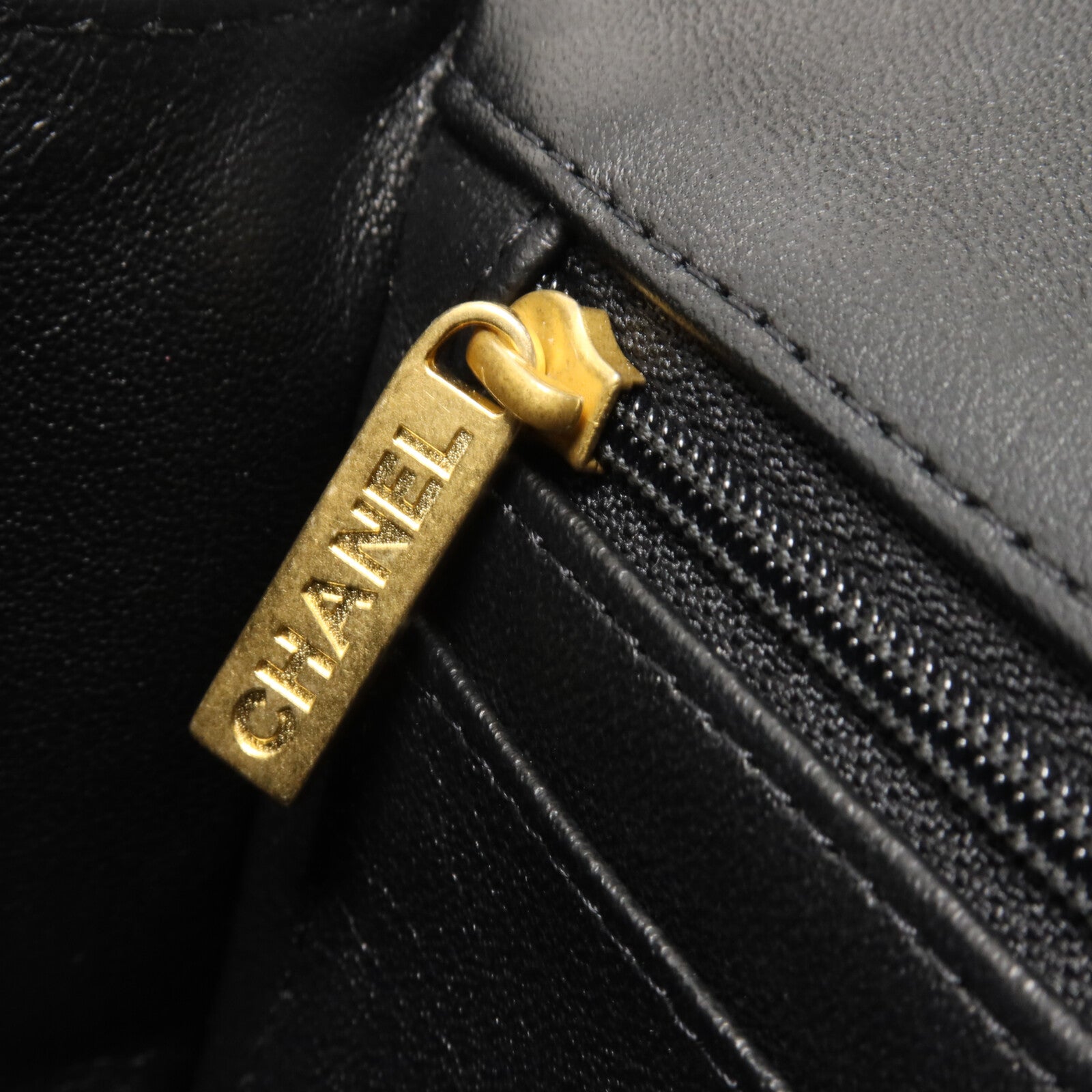 CHANEL 羊皮皮革Chain Shoulder鏈帶手挽肩背兩用袋