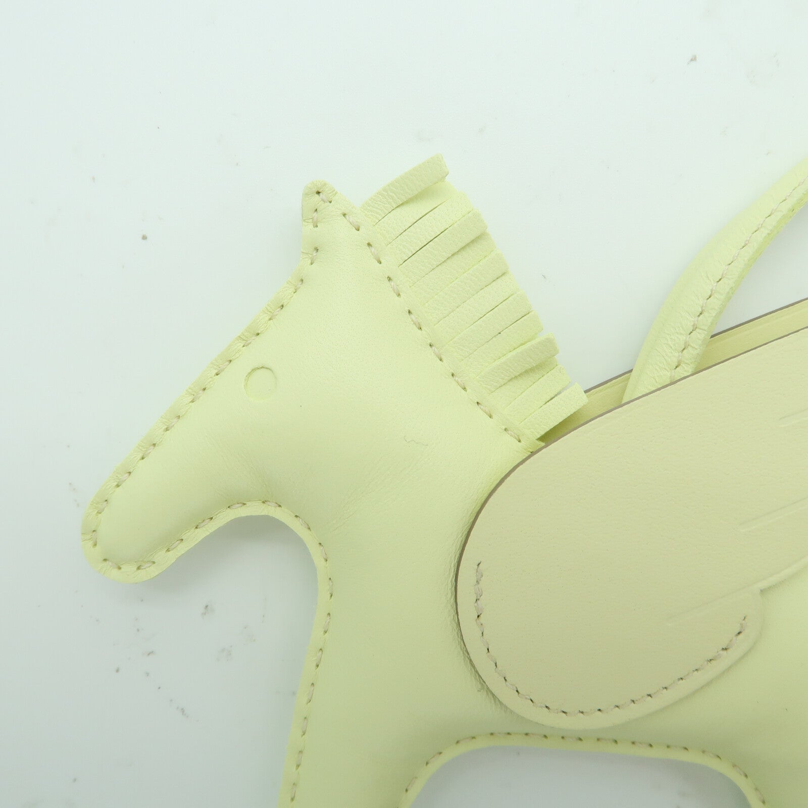 HERMES Milo皮革Rodeo Pagase MM掛飾Jaune Milton