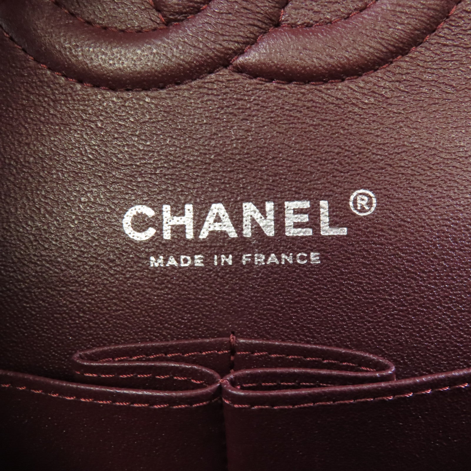 CHANEL 菱格牛皮皮革Classic 25銀扣鏈帶肩背袋黑色