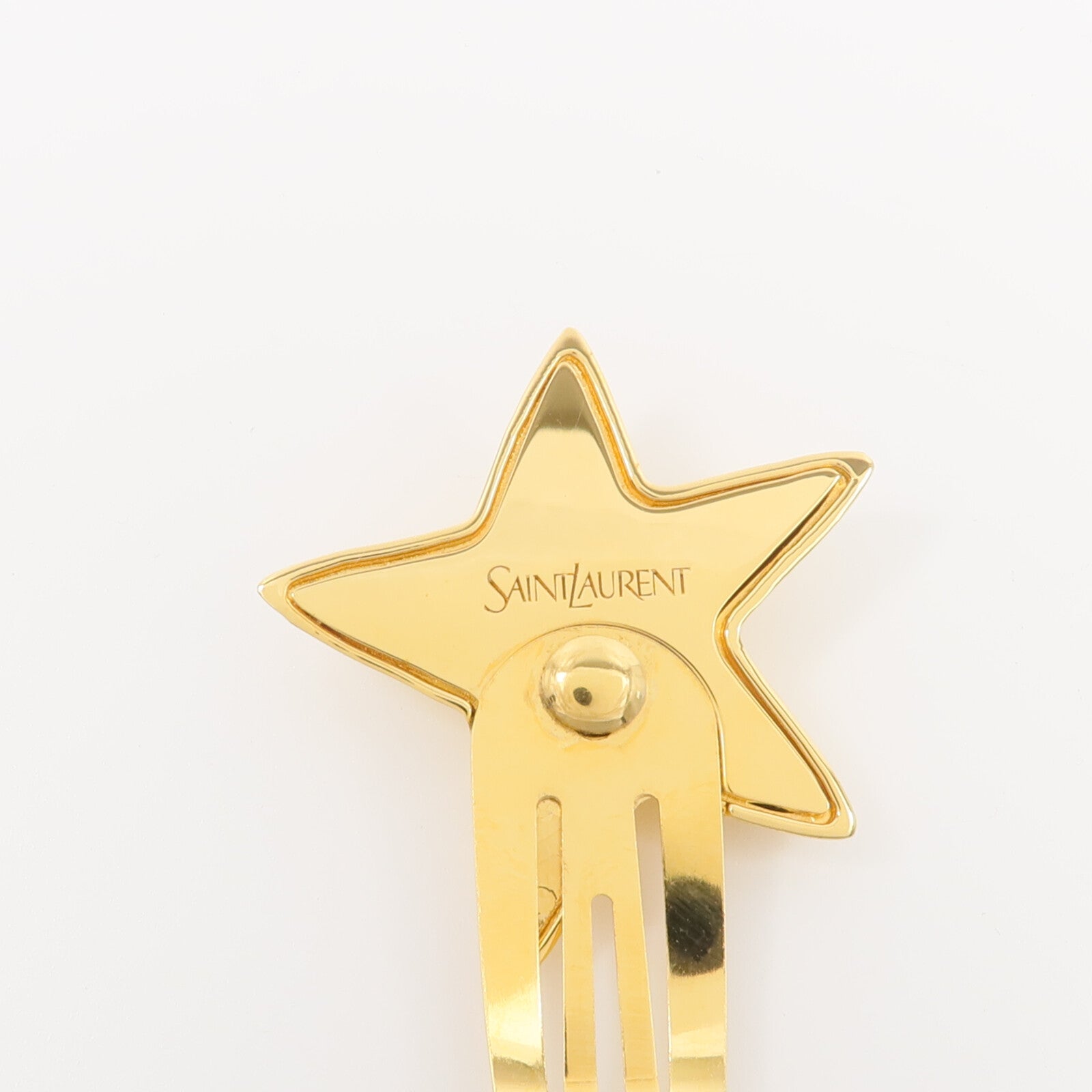 SAINT LAURENT 【激減優惠】黃銅YSL And Star Hair Clip Set髮夾