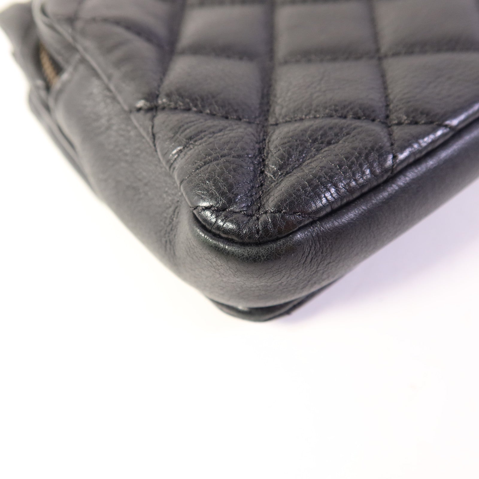 CHANEL 牛皮皮革Chain Shoulder Bag金扣鏈帶肩背袋