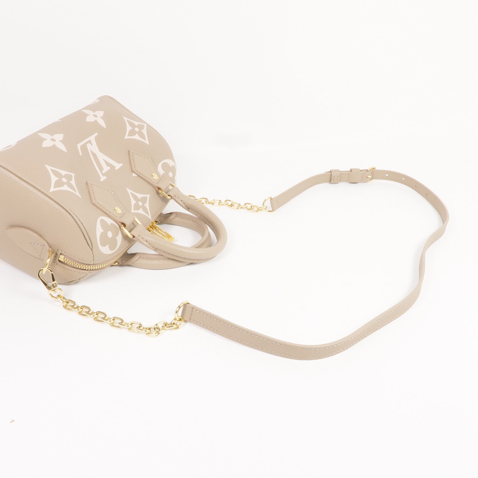 LOUIS VUITTON Monogram Empreinte Speedy Bandouliere 20金扣手挽肩背兩用袋