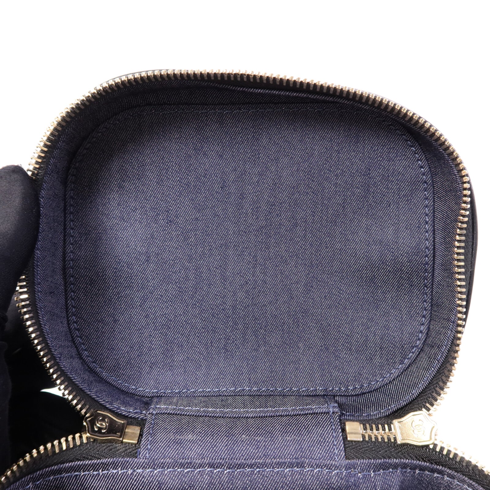CHANEL 【激減優惠】羊皮皮革Vanity Case金扣鏈帶手挽肩背兩用袋