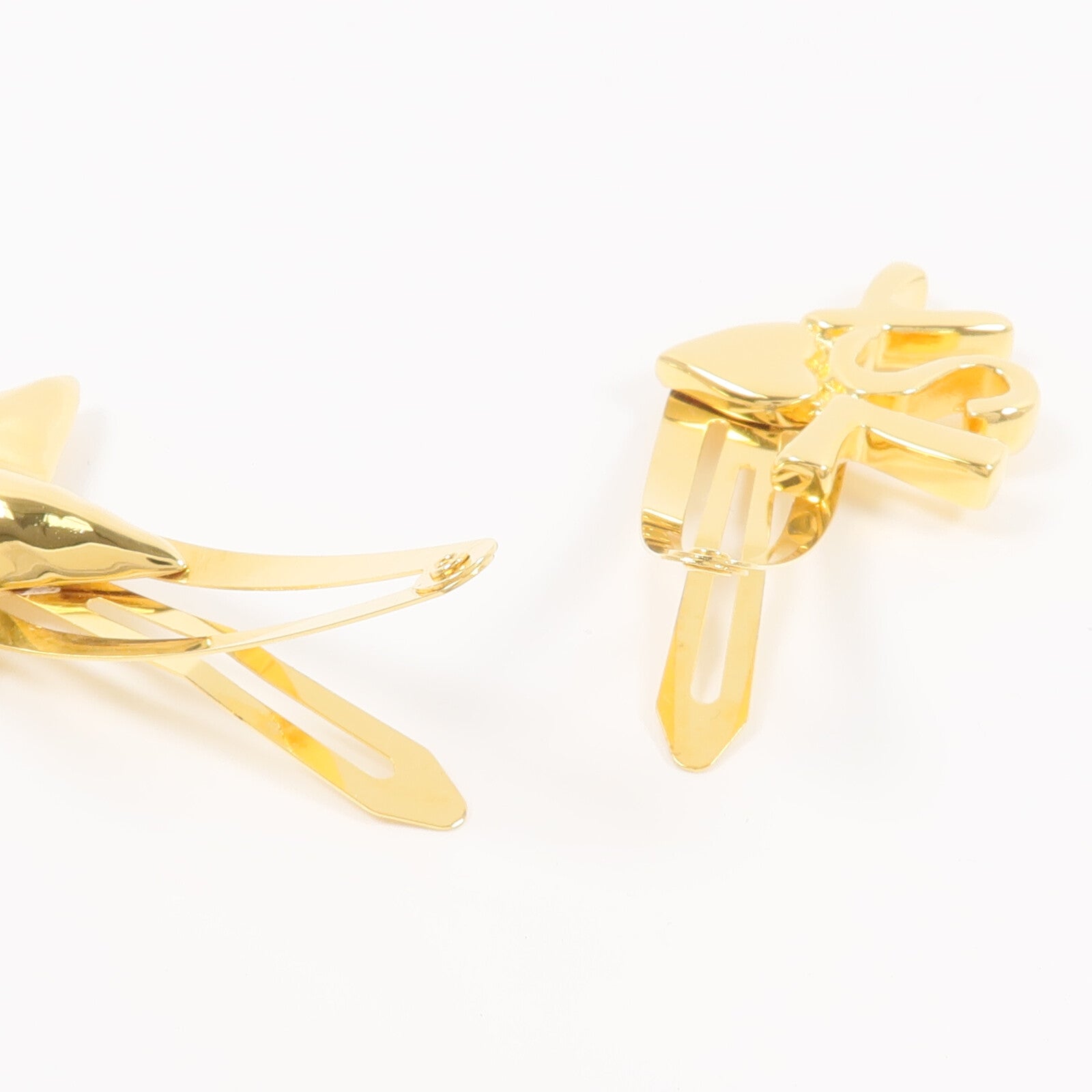 SAINT LAURENT 【激減優惠】黃銅YSL And Star Hair Clip Set髮夾
